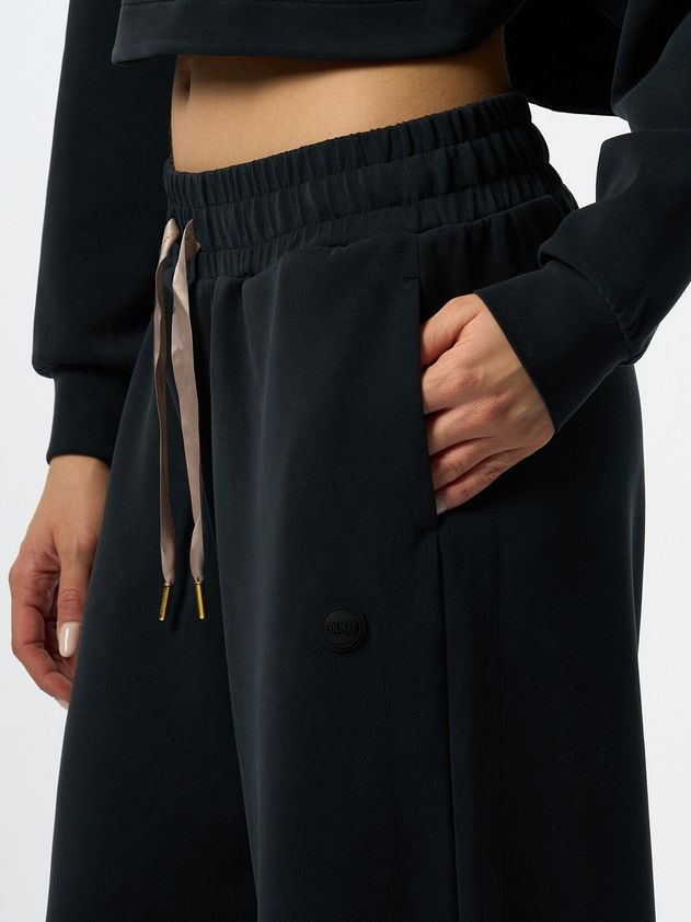 COLMAR Pantalone Donna Interlock Modal-Nero