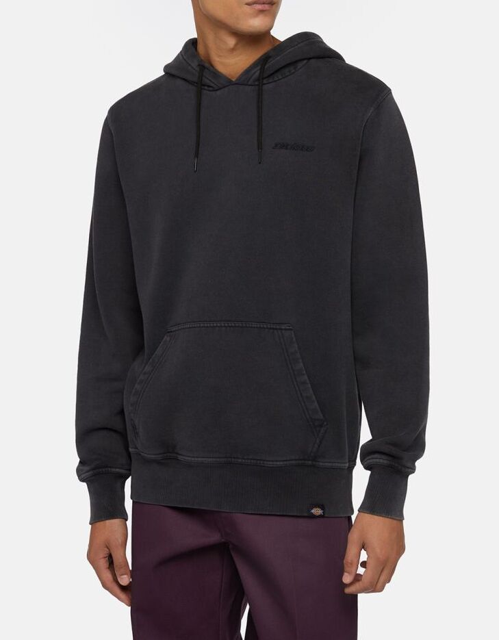 DICKIES Felpa Cappuccio Uomo Plentywood-Black