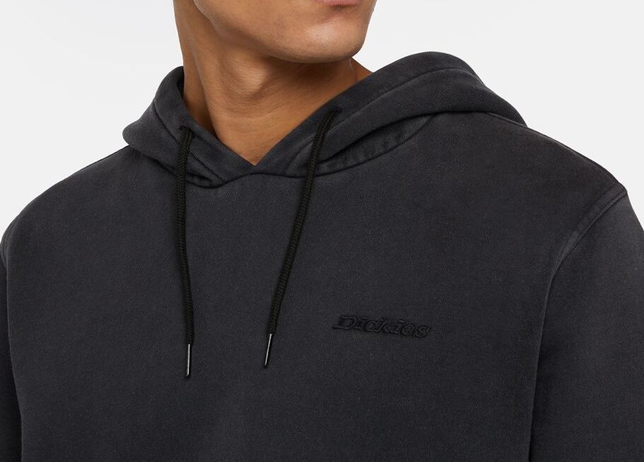 DICKIES Felpa Cappuccio Uomo Plentywood-Black