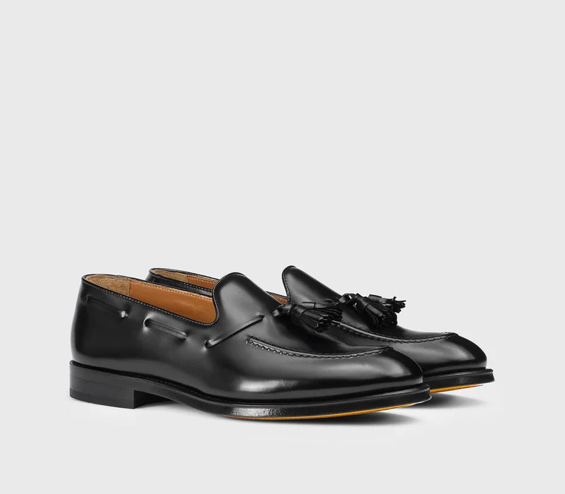 DOUCAL'S Mocassino Uomo Tassel Horse-Nero