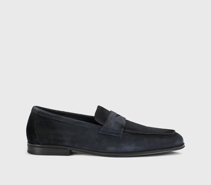 DOUCAL'S Mocassino Uomo Penny Adler Juke-Blu Notte