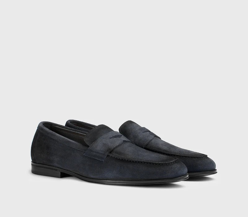 DOUCAL'S Mocassino Uomo Penny Adler Juke-Blu Notte