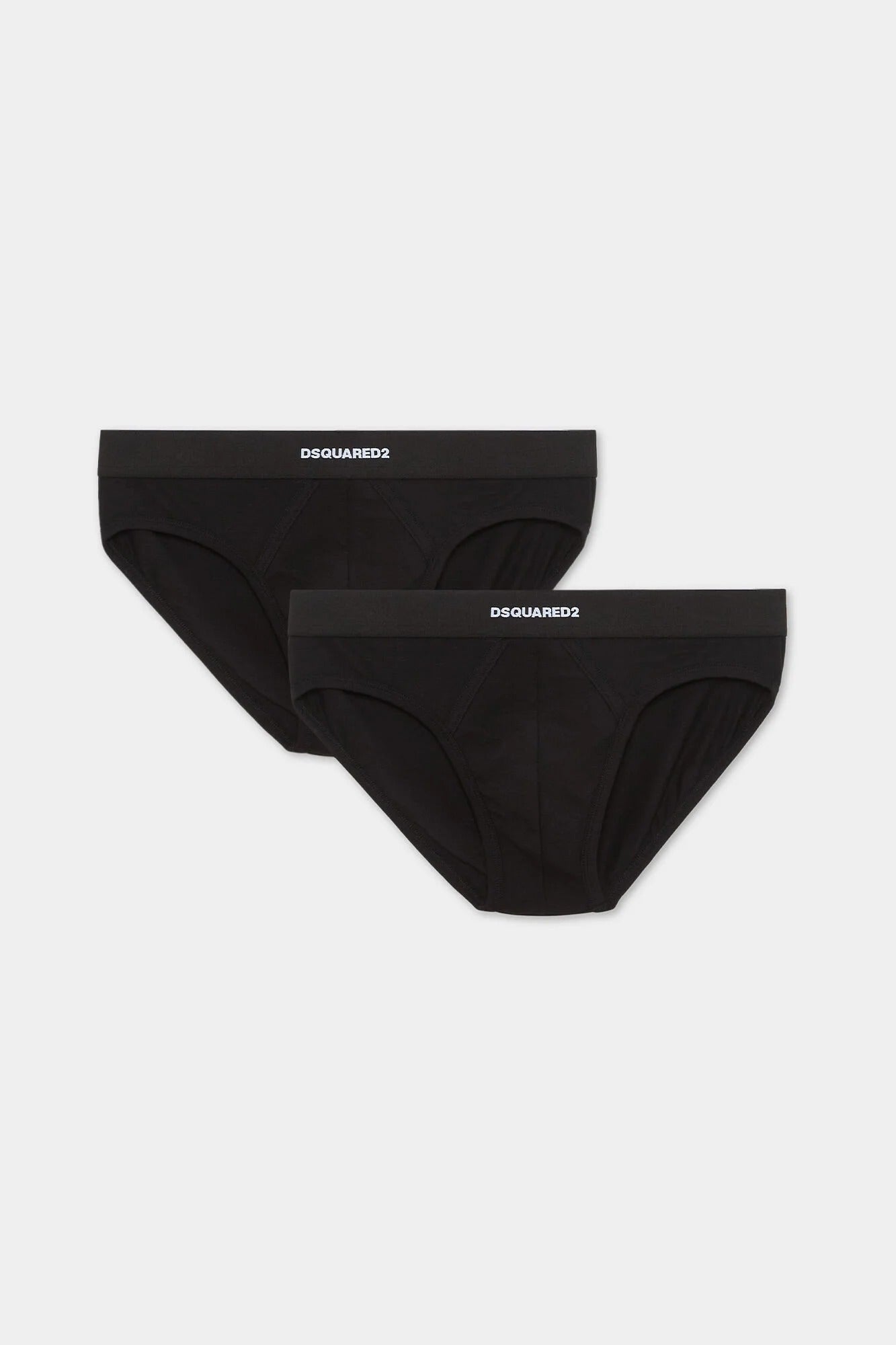 DSQUARED2 Slip Uomo Basic Brief Twin Pack-Black