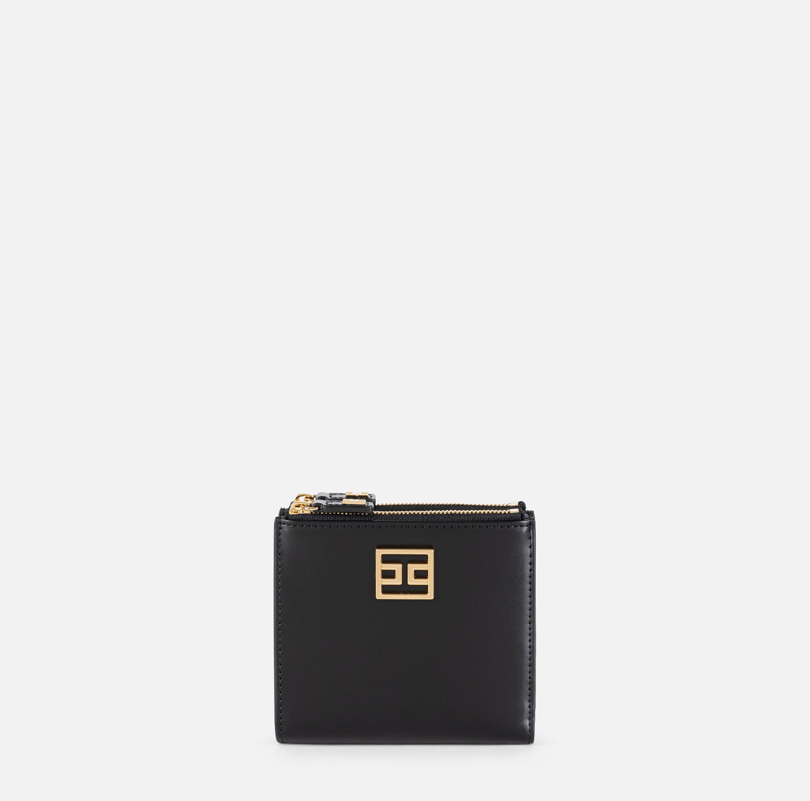 ELISABETTA FRANCHI Portafoglio Bifold Placca Logo-Nero