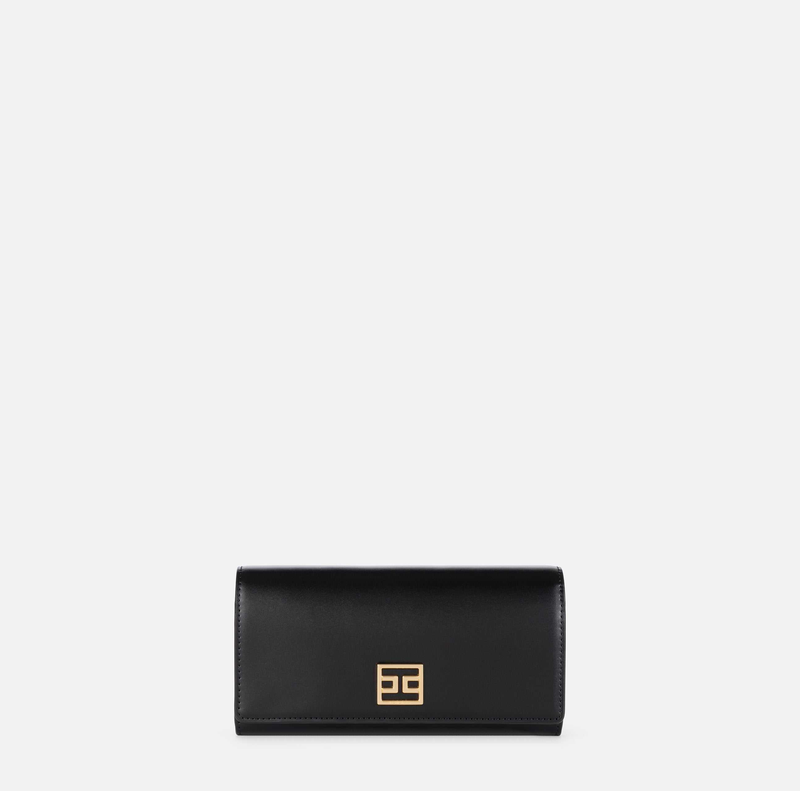 ELISABETTA FRANCHI Portafoglio Grande Placca Logo-Nero