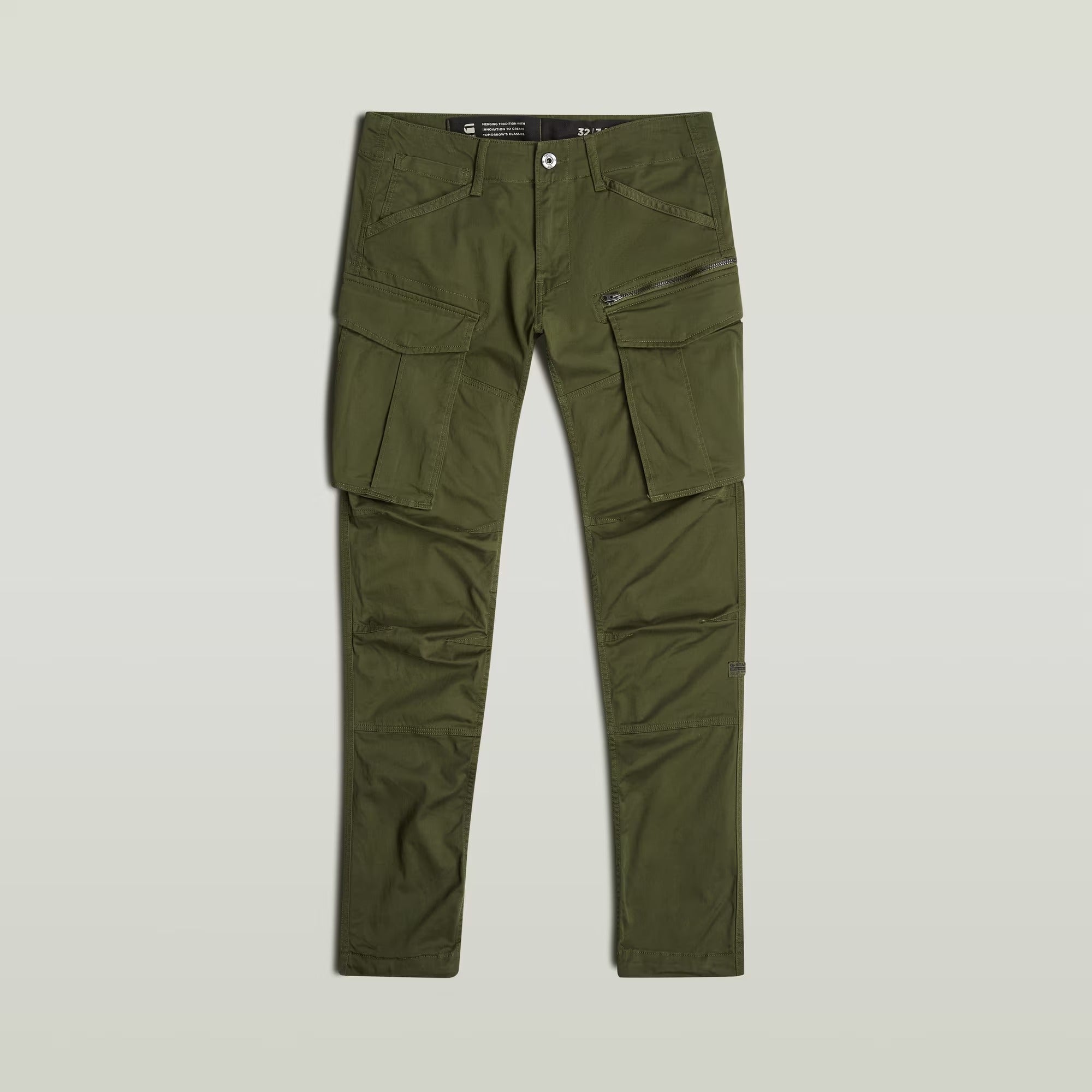 G-STAR RAW Pantalone Uomo Rovic Zip 3D Regular Tapered-Bronze Green