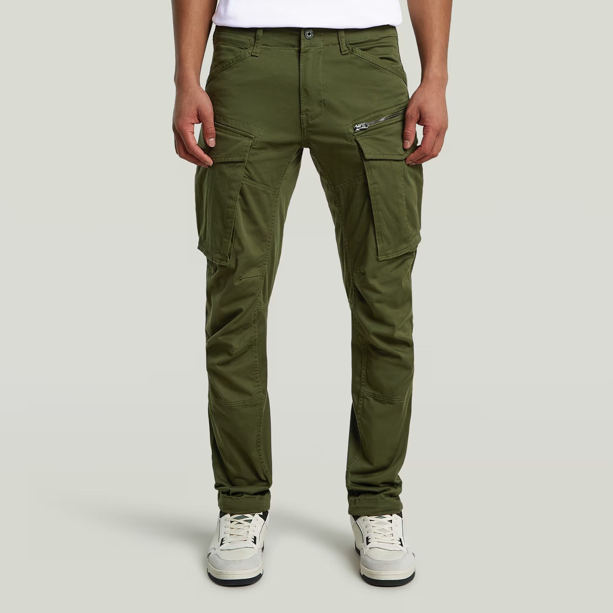 G-STAR RAW Pantalone Uomo Rovic Zip 3D Regular Tapered-Bronze Green