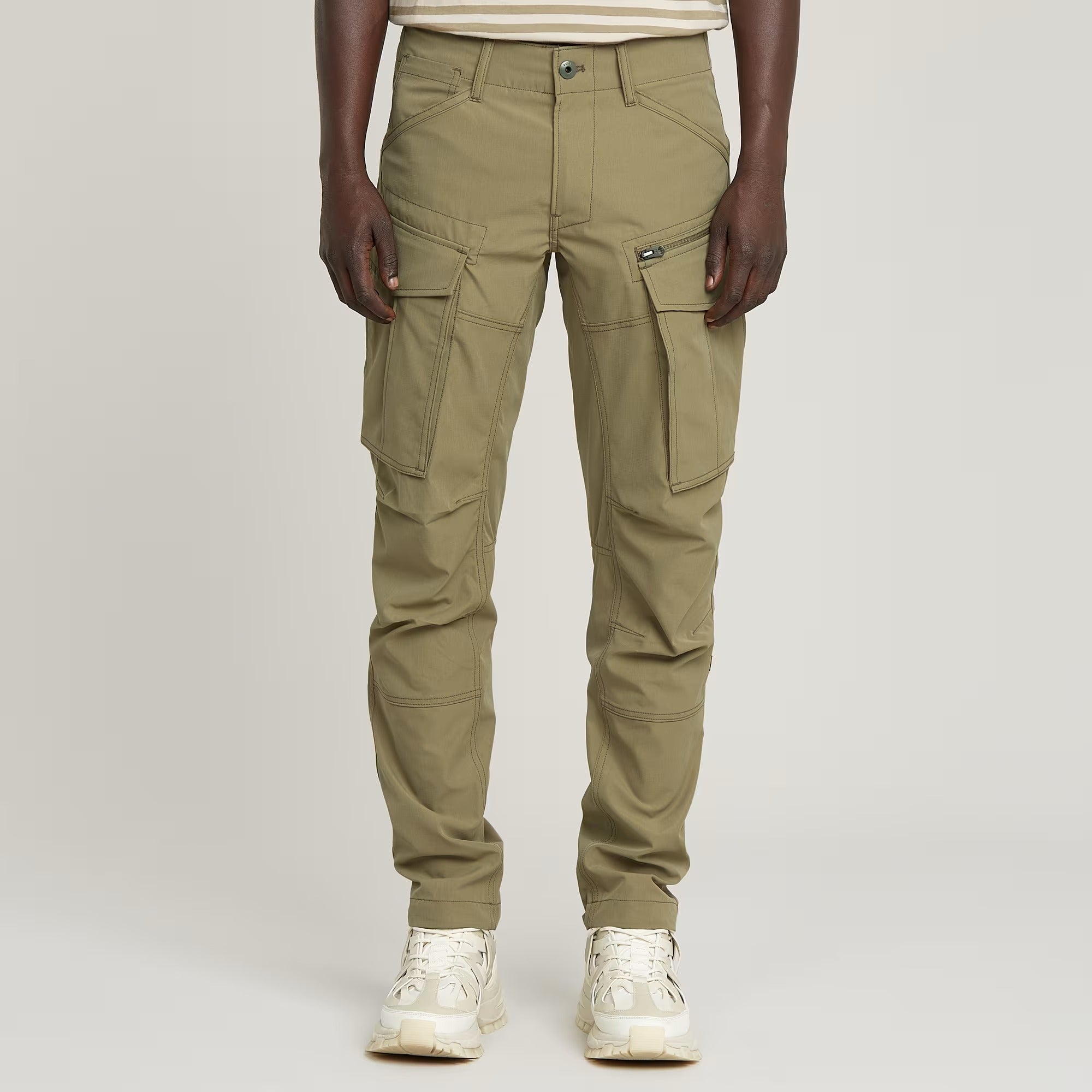 G-STAR RAW Pantalone Uomo Rovic Zip 3D Regular Tapered-Ensis Green