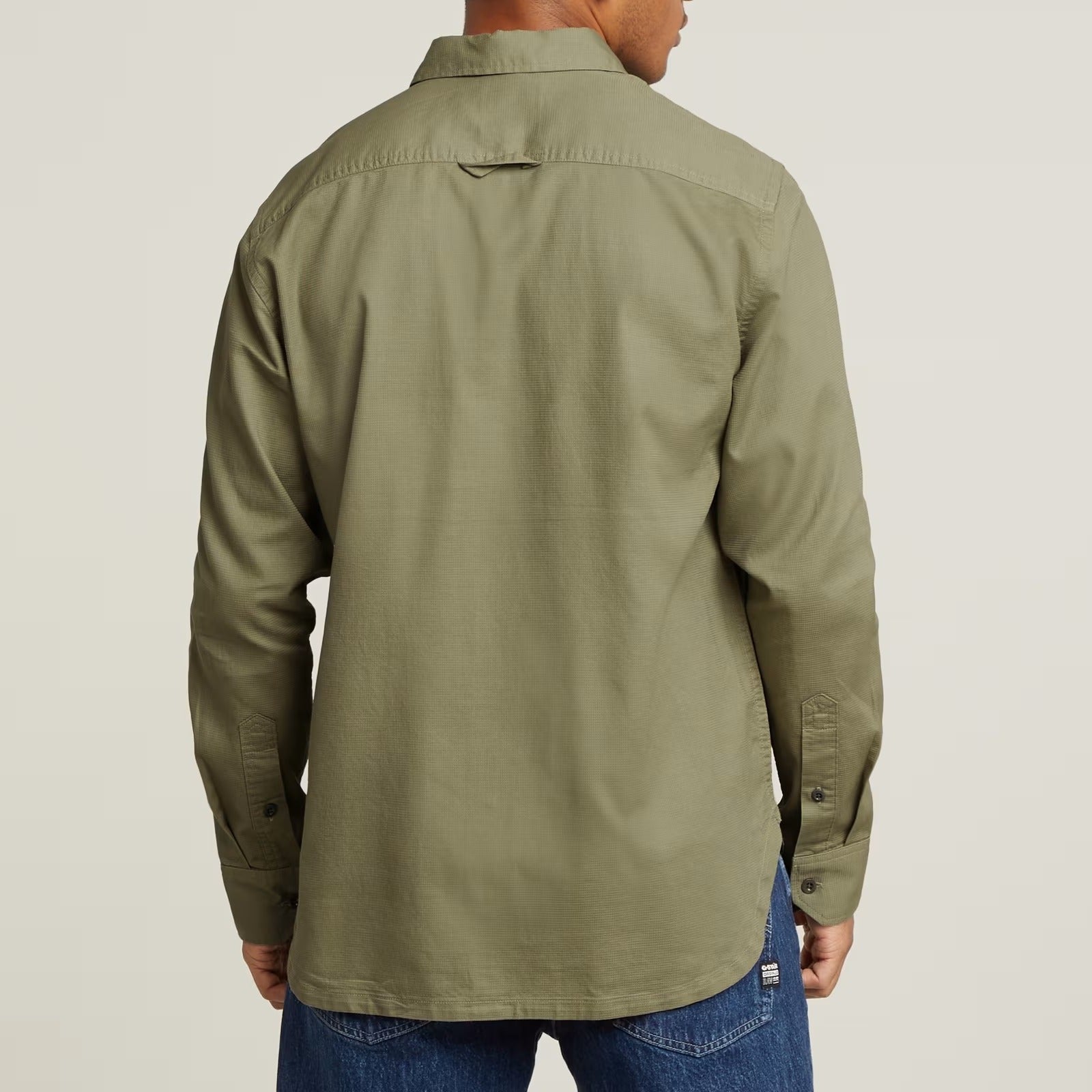G-STAR RAW Camicia Uomo Cpo Regular-Ensis Green