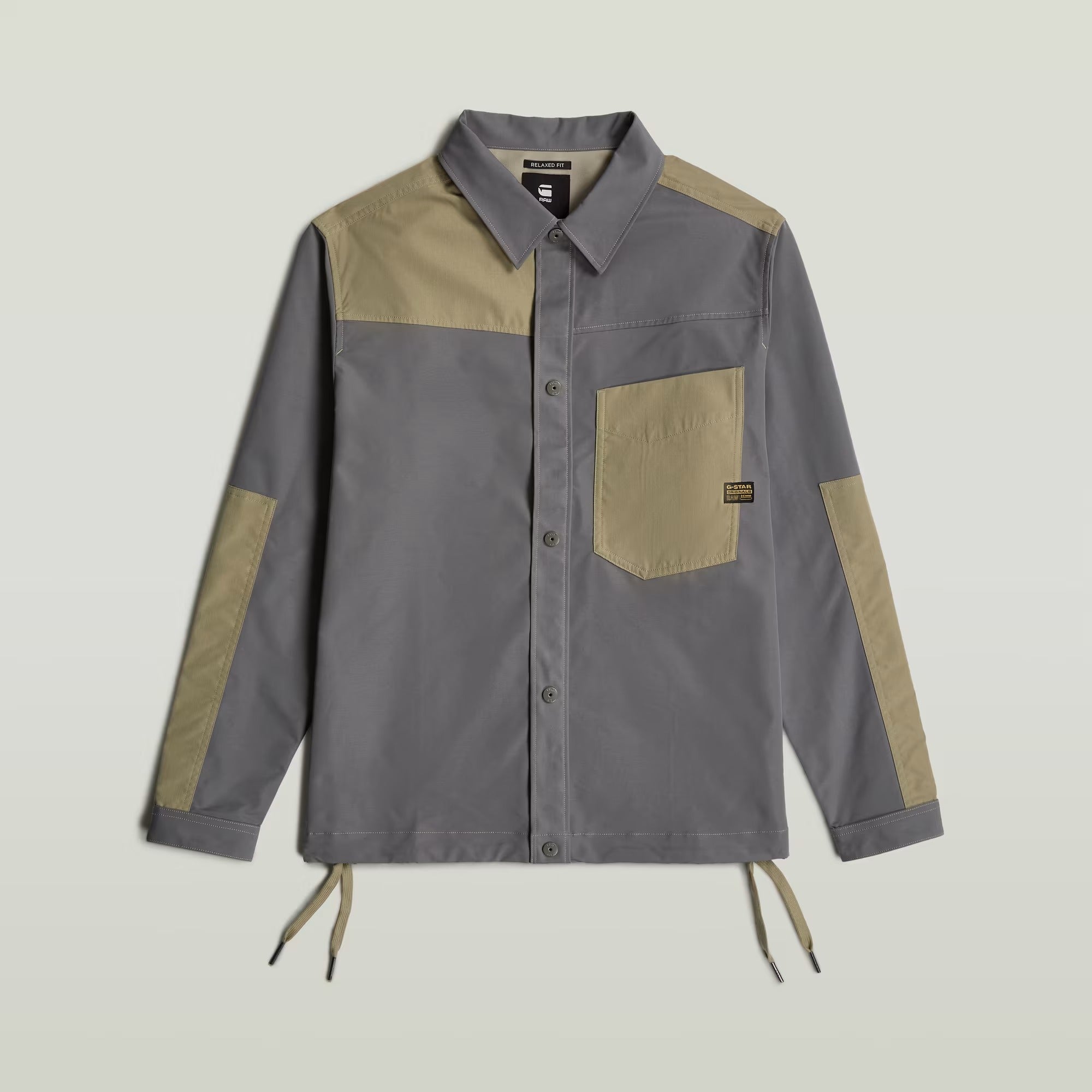 G-STAR RAW Camicia Uomo One Pocket Relaxed Pm-Grey