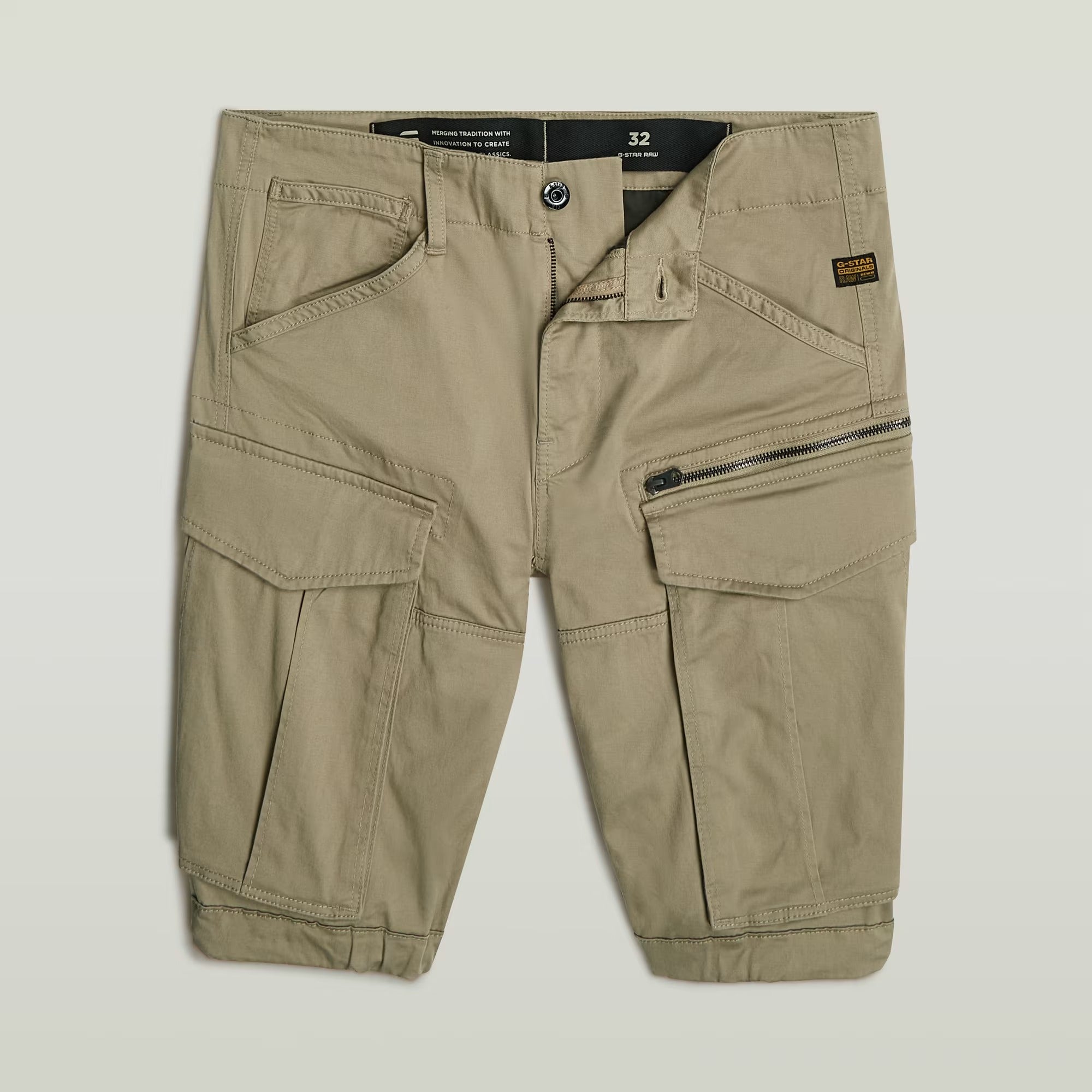 G-STAR RAW Shorts Uomo Rovic Zip Regular-Dune