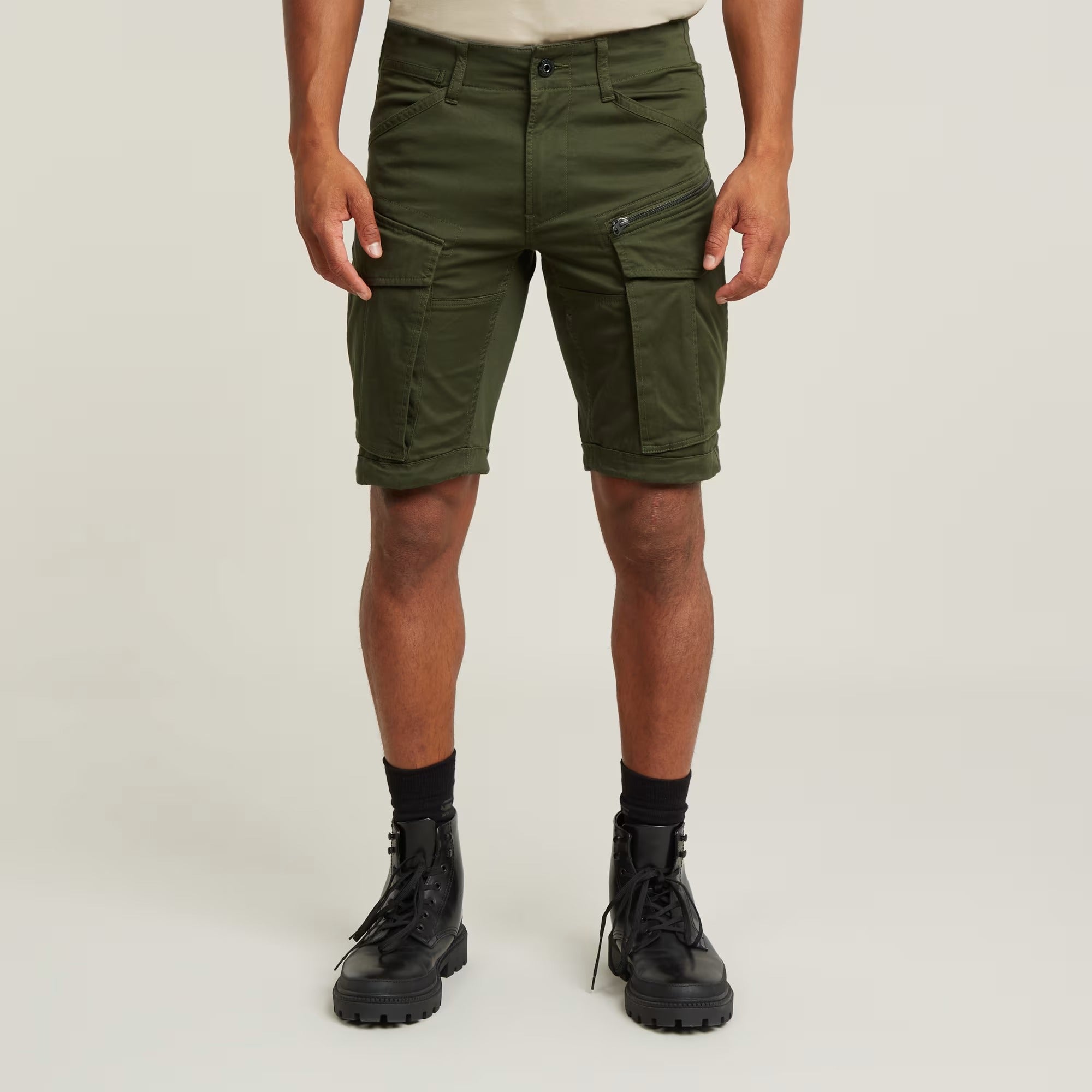 G-STAR RAW Shorts Uomo Rovic Zip Regular-Bronze Green