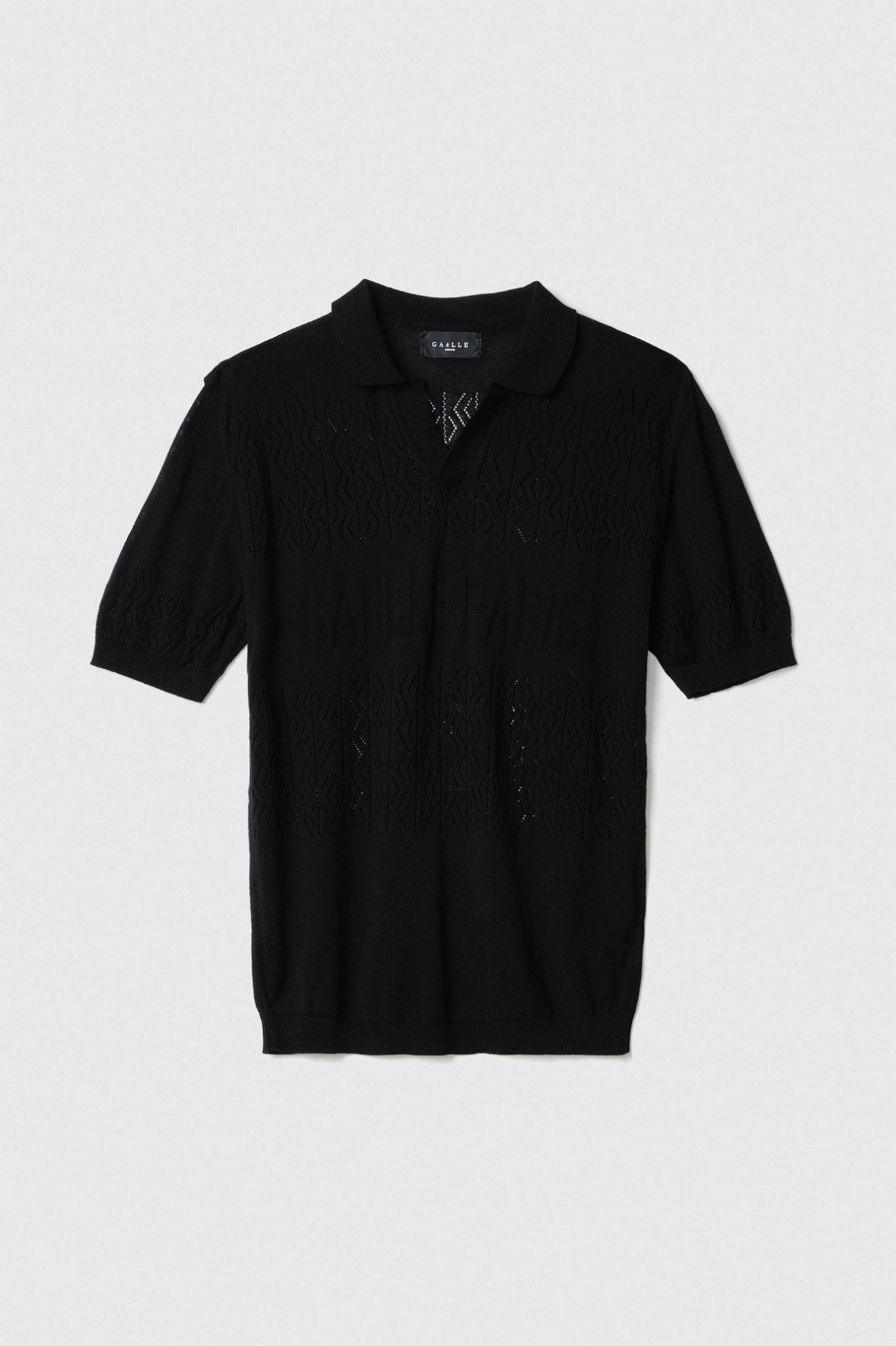 GAELLE PARIS Polo Uomo Maglia Logo-Nero