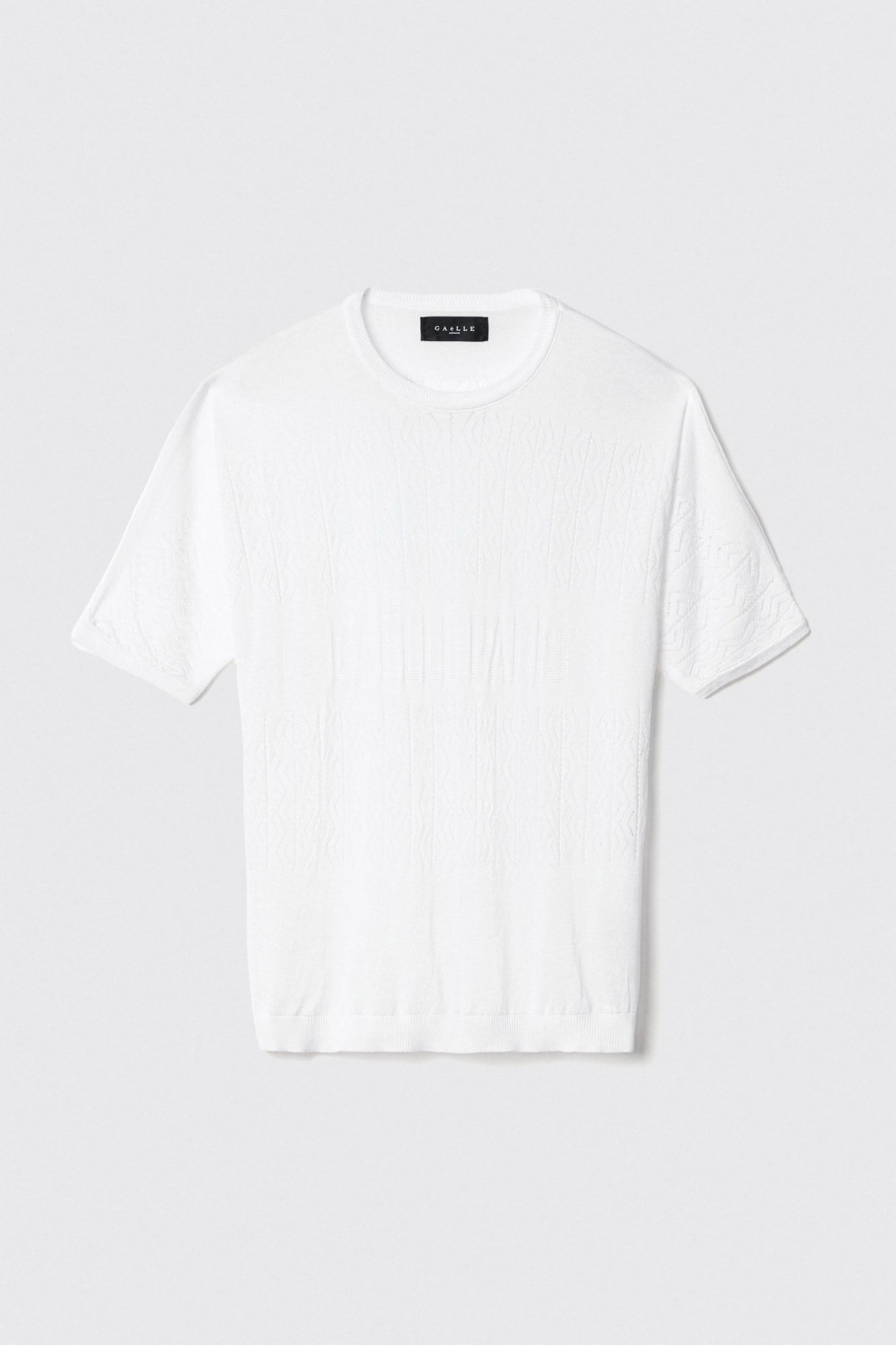 GAELLE PARIS T-Shirt Uomo Maglia Logo-Bianco
