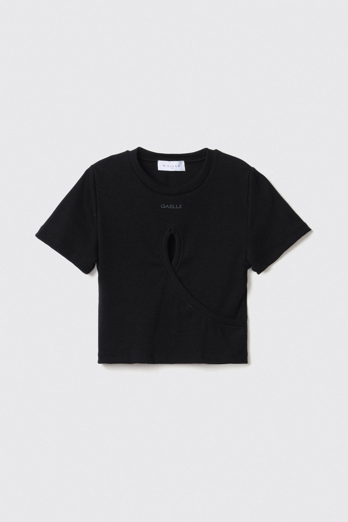 GAELLE PARIS T-Shirt Donna Cut Out-Nero