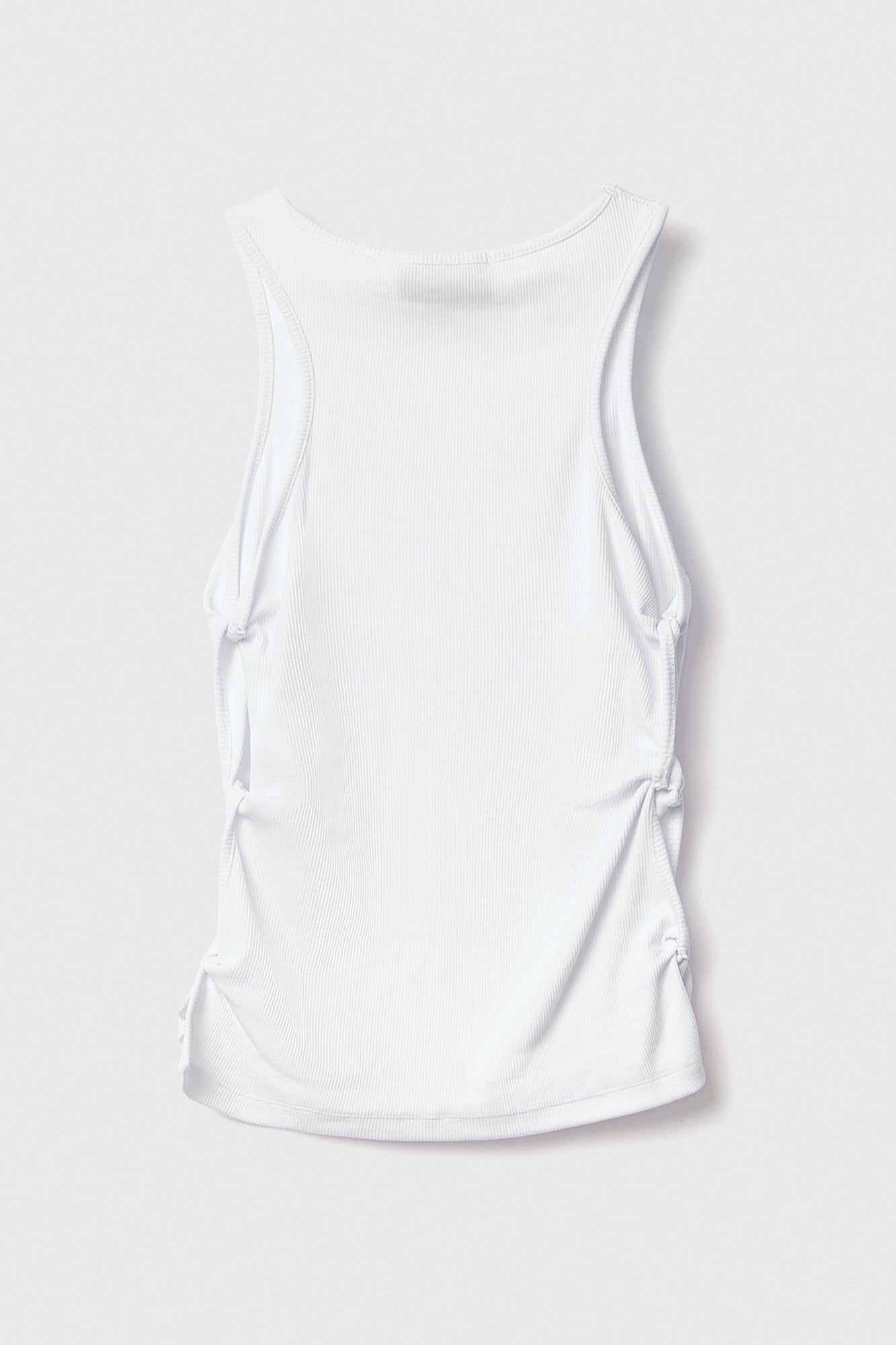 GAELLE PARIS Canotta Donna Costina Logo Siliconato-Bianco