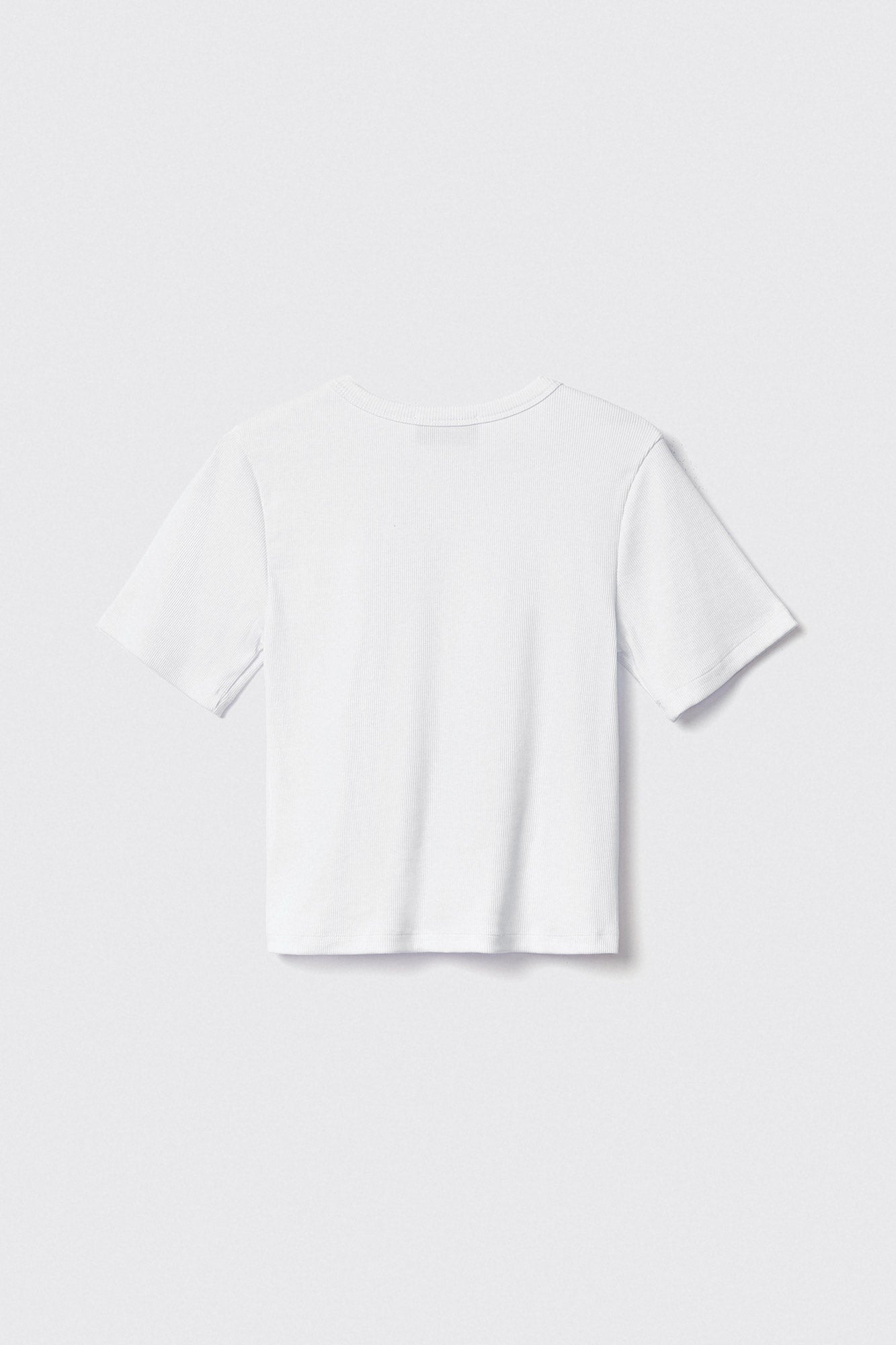 GAELLE PARIS T-Shirt Donna Costina Coulisse Logo Siliconato-Bianco