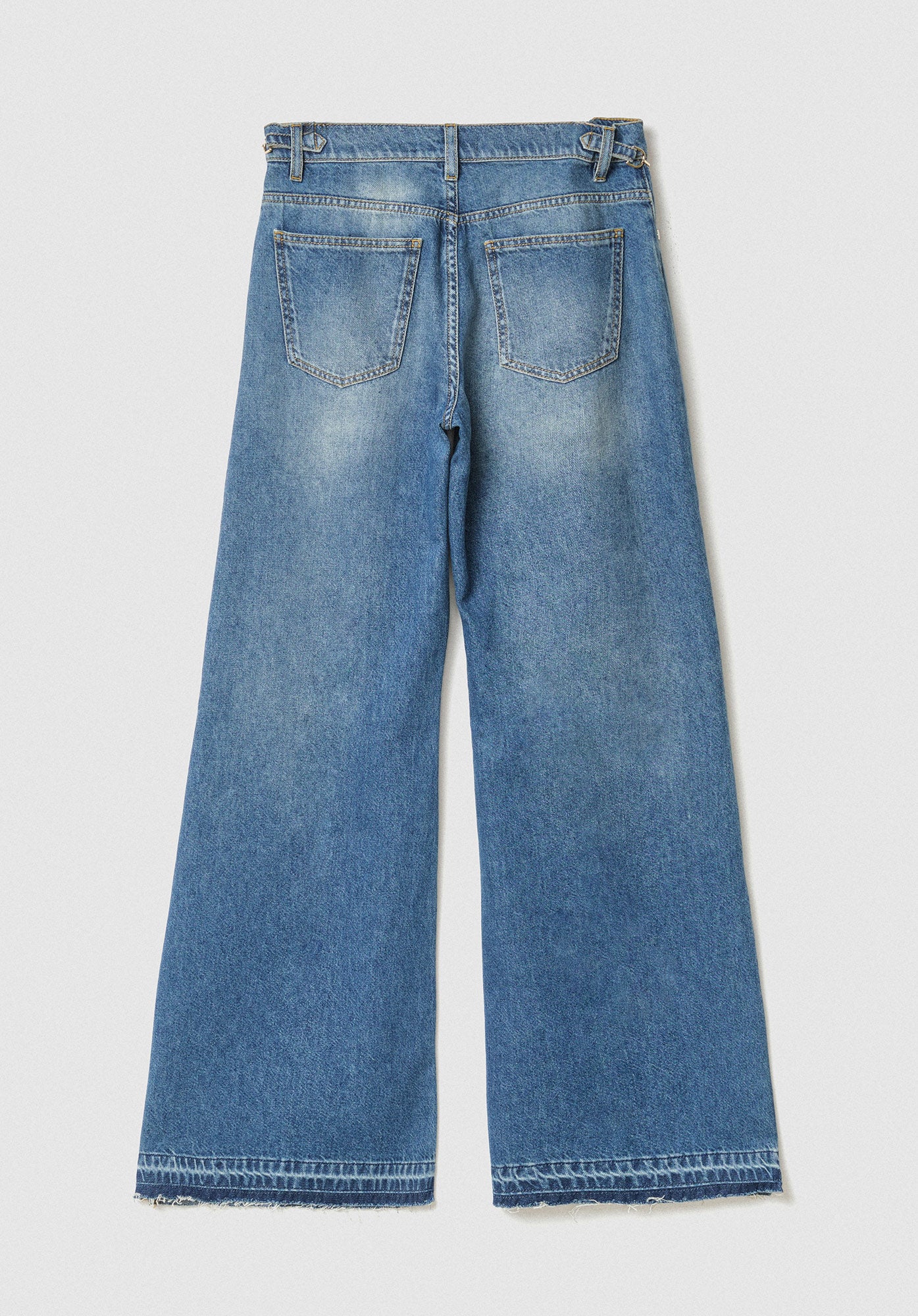 GAELLE PARIS Pantalone Jeans Donna Boy Palazzo-Blu