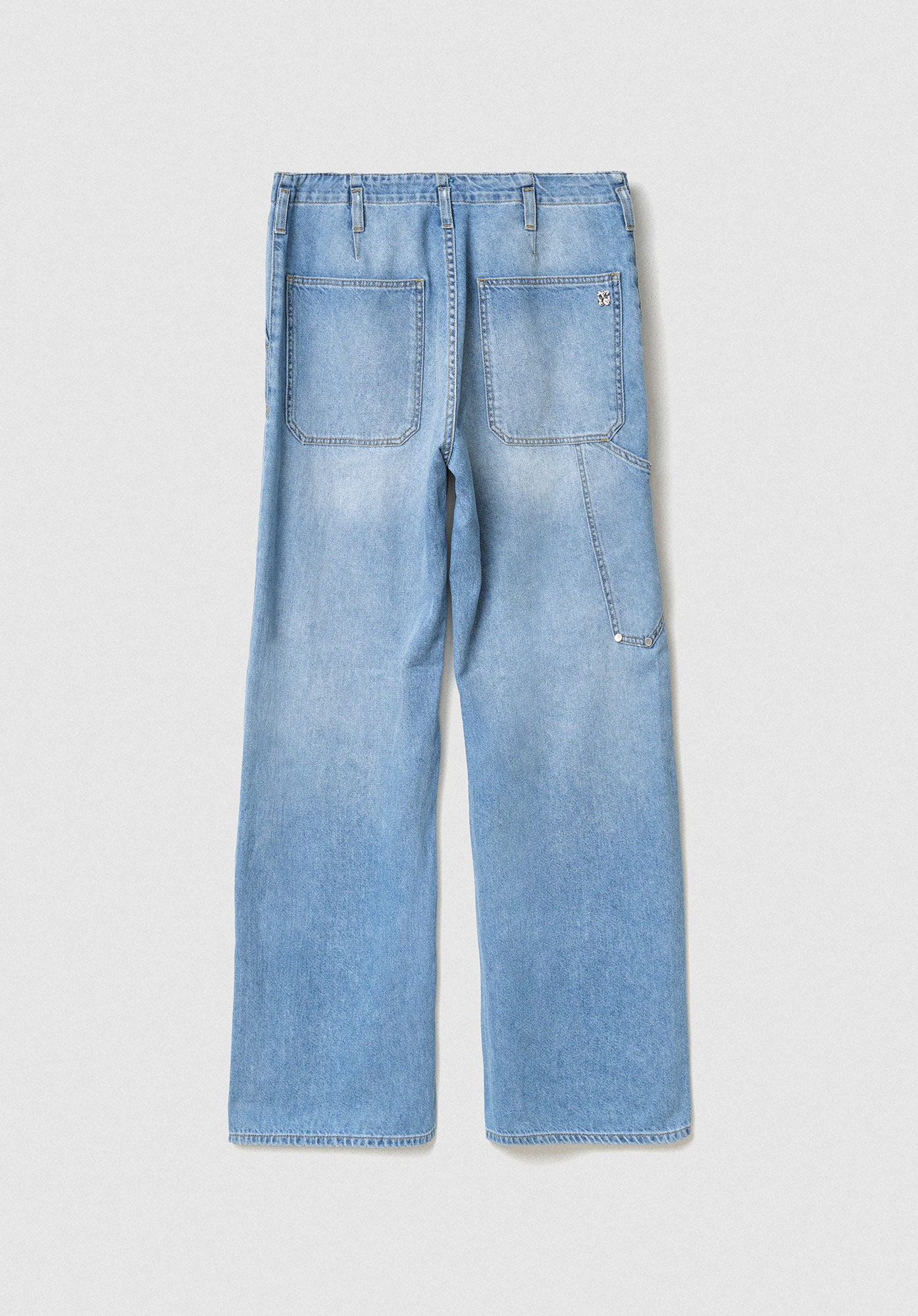 GAELLE PARIS Pantalone Jeans Work Oversize-Blu