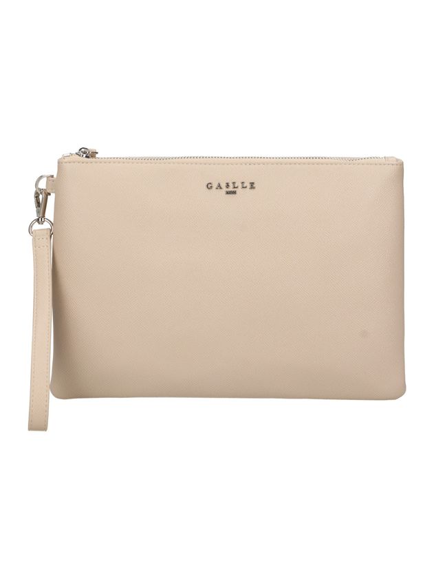 GAELLE PARIS Reg Pochette Ecopelle Logo Metallo-Safari