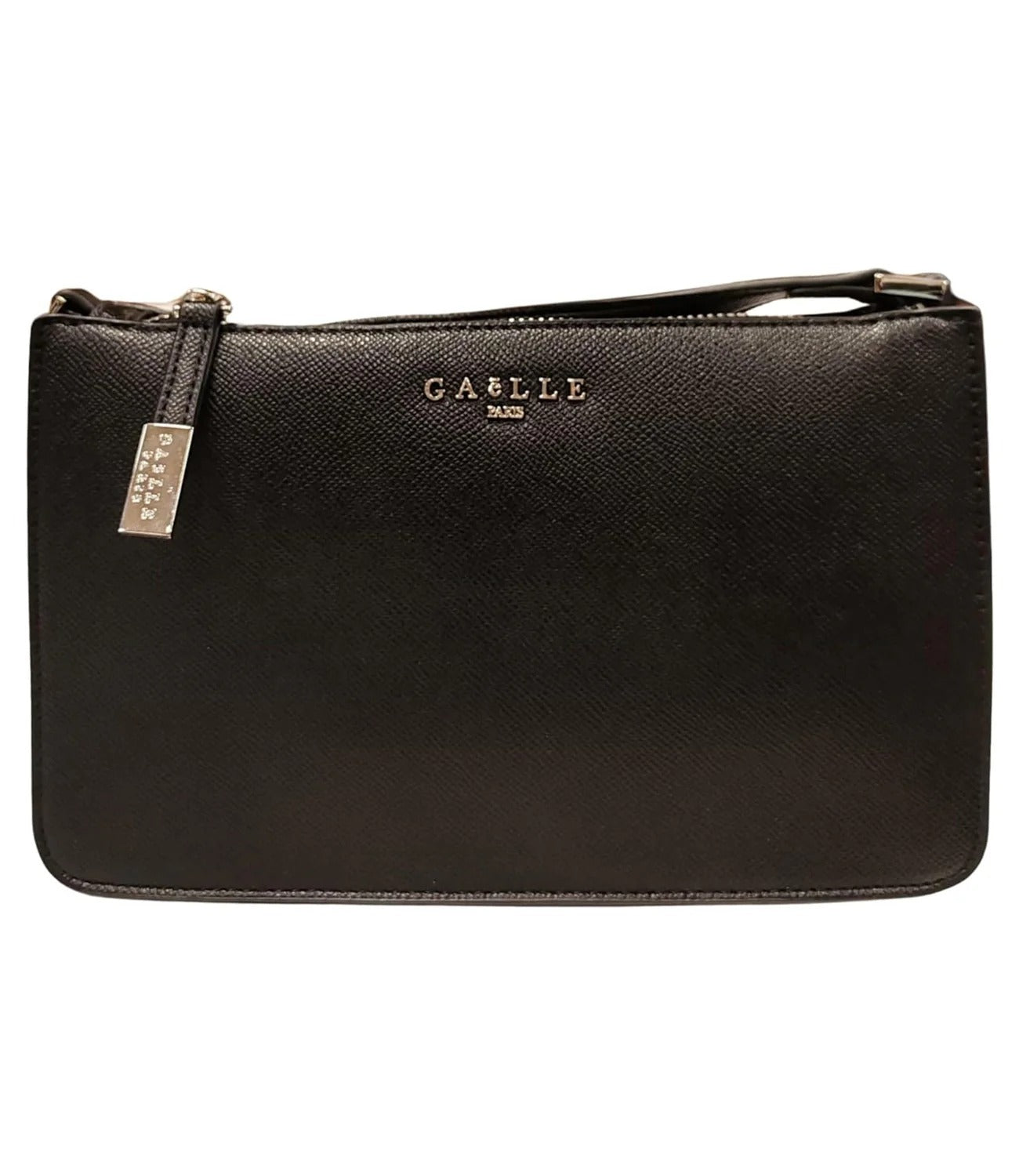 GAELLE PARIS Mini Pochette Logo Metallo-Nero