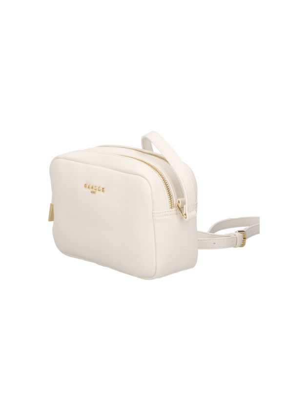 GAELLE PARIS Camera Bag Logo Metallo-Bianco