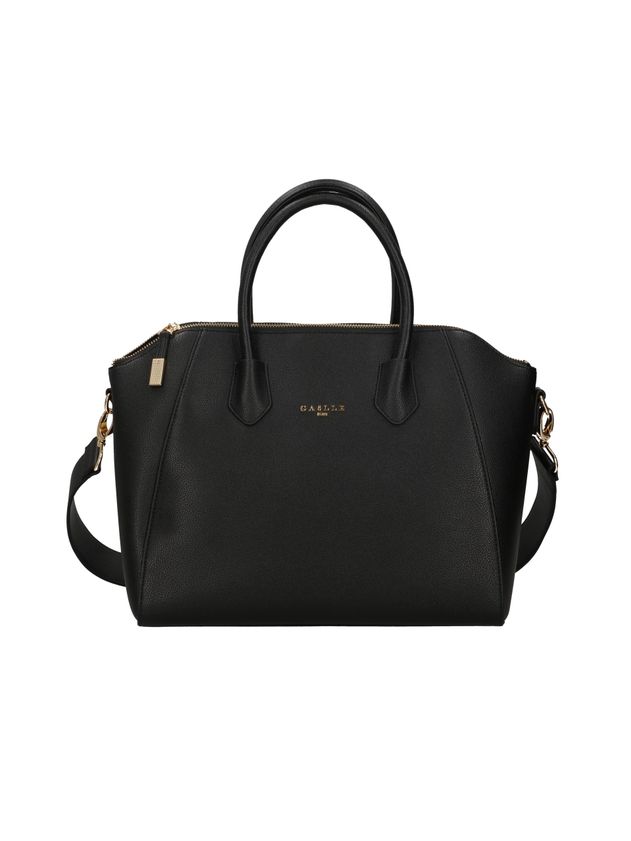 GAELLE PARIS Borsa Reg Duffle Logo Metallo-Nero