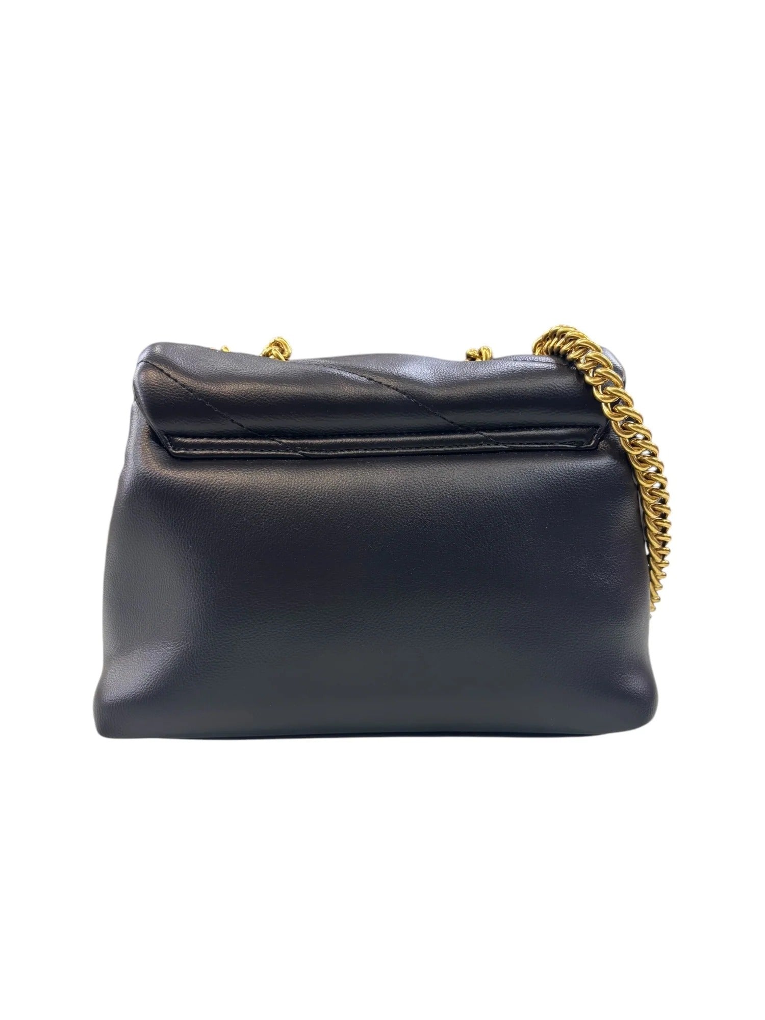 GAELLE PARIS Borsa Reg Shoulder Strap Doppio Matelassè GLP Metallo-Nero
