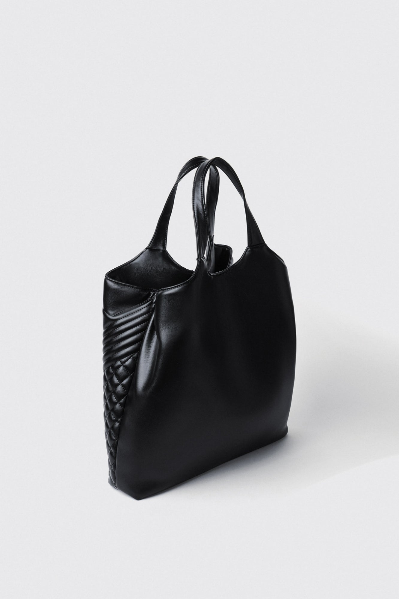 GAELLE PARIS Borsa Maxi Shopper Doppio Matelassè GLP Metallo-Nero