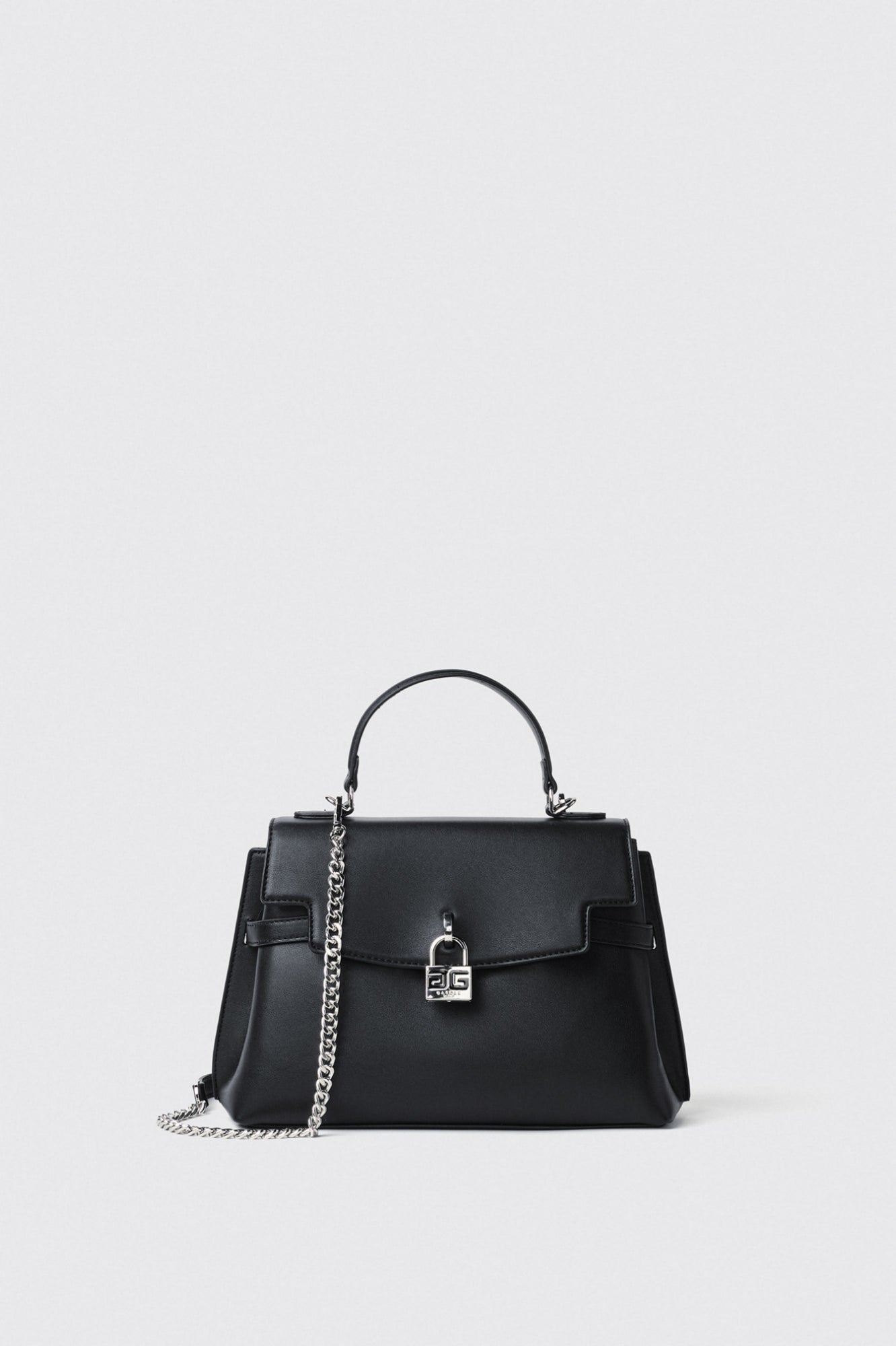 GAELLE PARIS Borsa Reg Hand Bag Lucchetto Logato-Nero