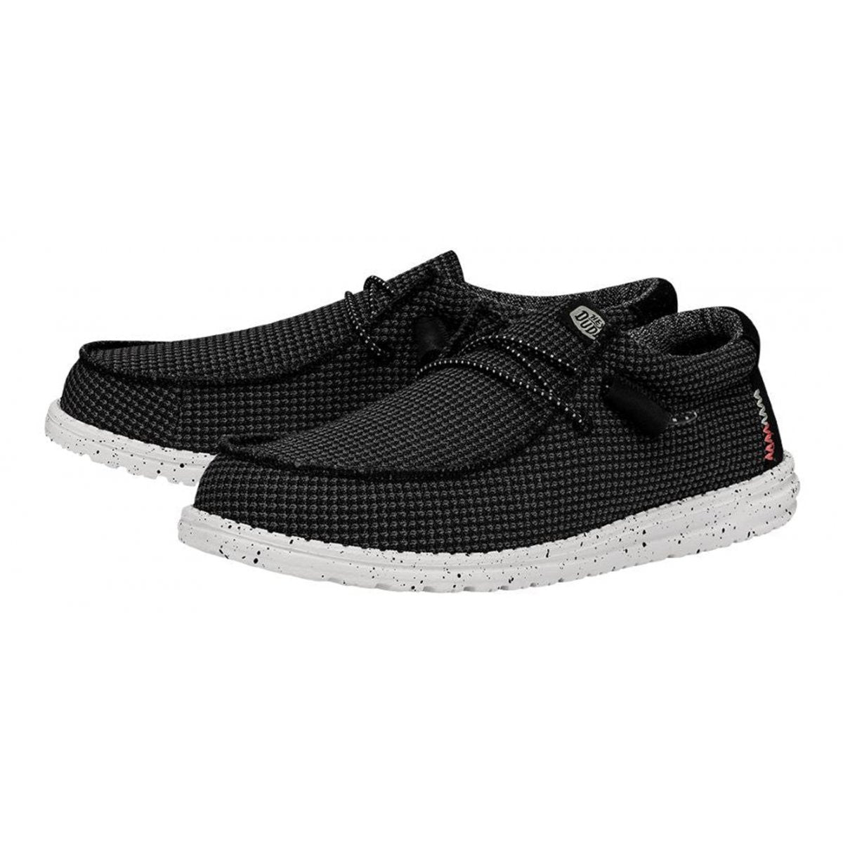 HEY DUDE Mocassino Uomo Wally Sport Mesh-Black White