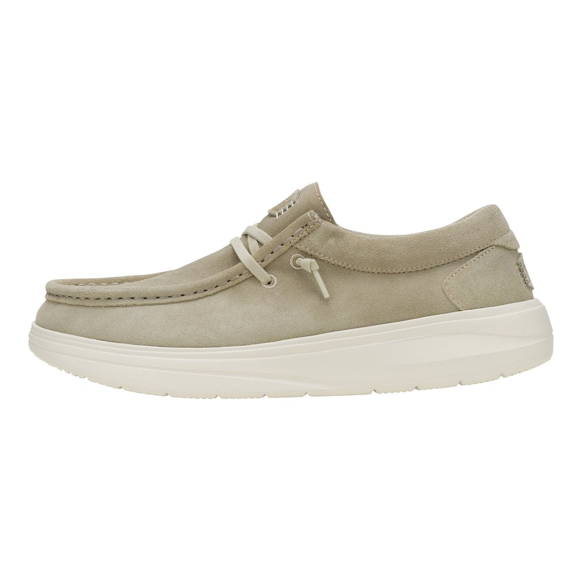 HEY DUDE Mocassino Uomo Wally Xtra Suede M-Stone Grey Silver Birch