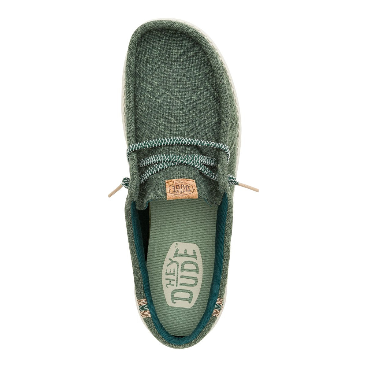 HEY DUDE Mocassino Uomo Wally Jute-Sea Green