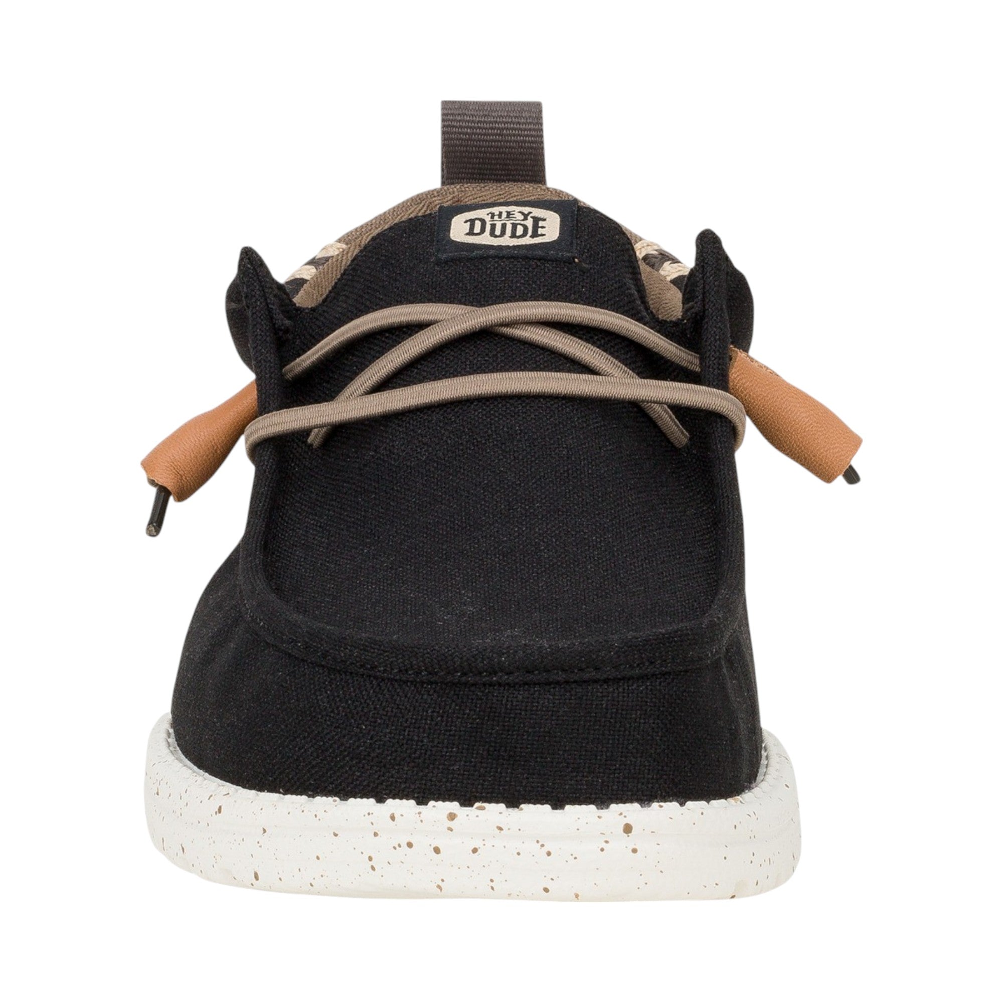 HEY DUDE Mocassino Uomo Wally Summer Linen-Black Walnut