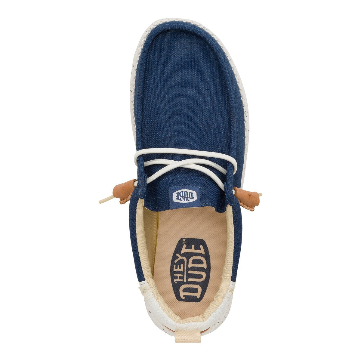 HEY DUDE Mocassino Uomo Wally Summer Linen-Sargasso Blue white