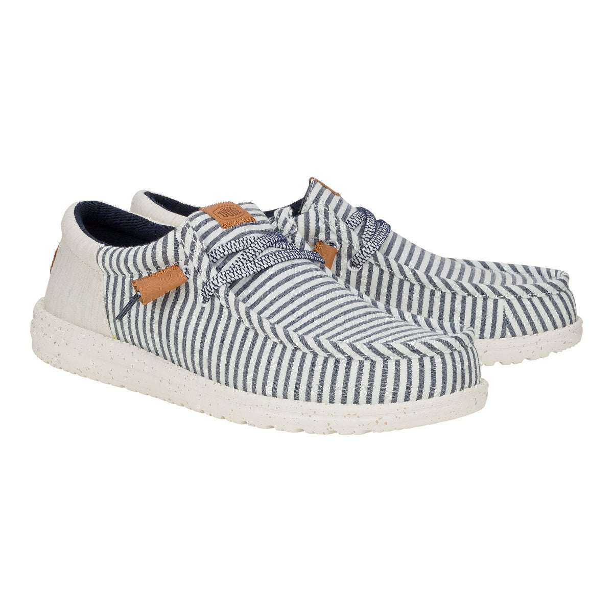 HEY DUDE Mocassino Uomo Wally Funk Seersucker-Princess Blue Wood Ash