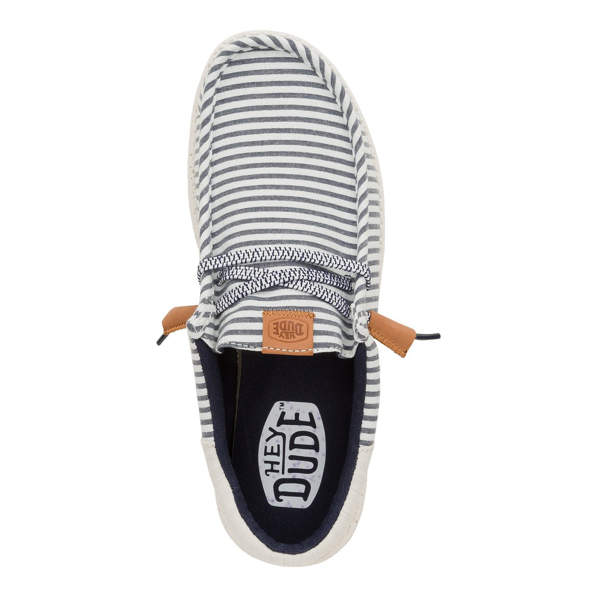 HEY DUDE Mocassino Uomo Wally Funk Seersucker-Princess Blue Wood Ash