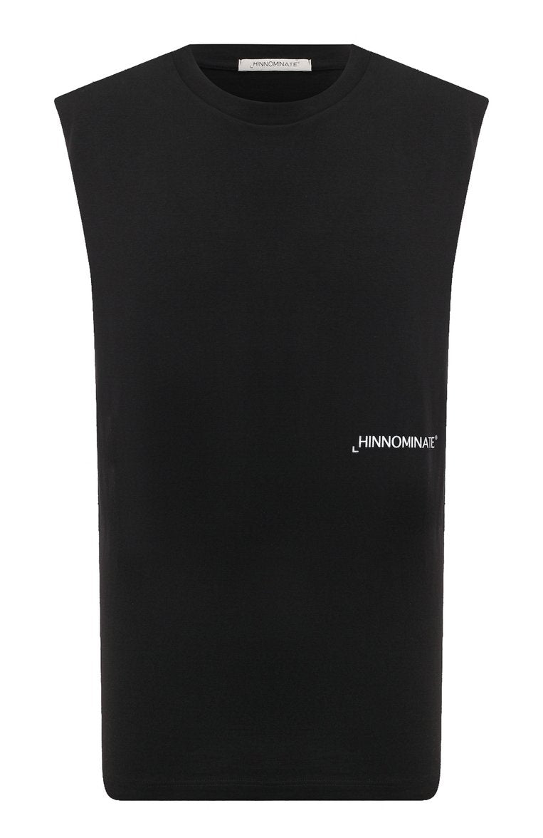 HINNOMINATE T-Shirt Uomo Jersey smanicata-Nero