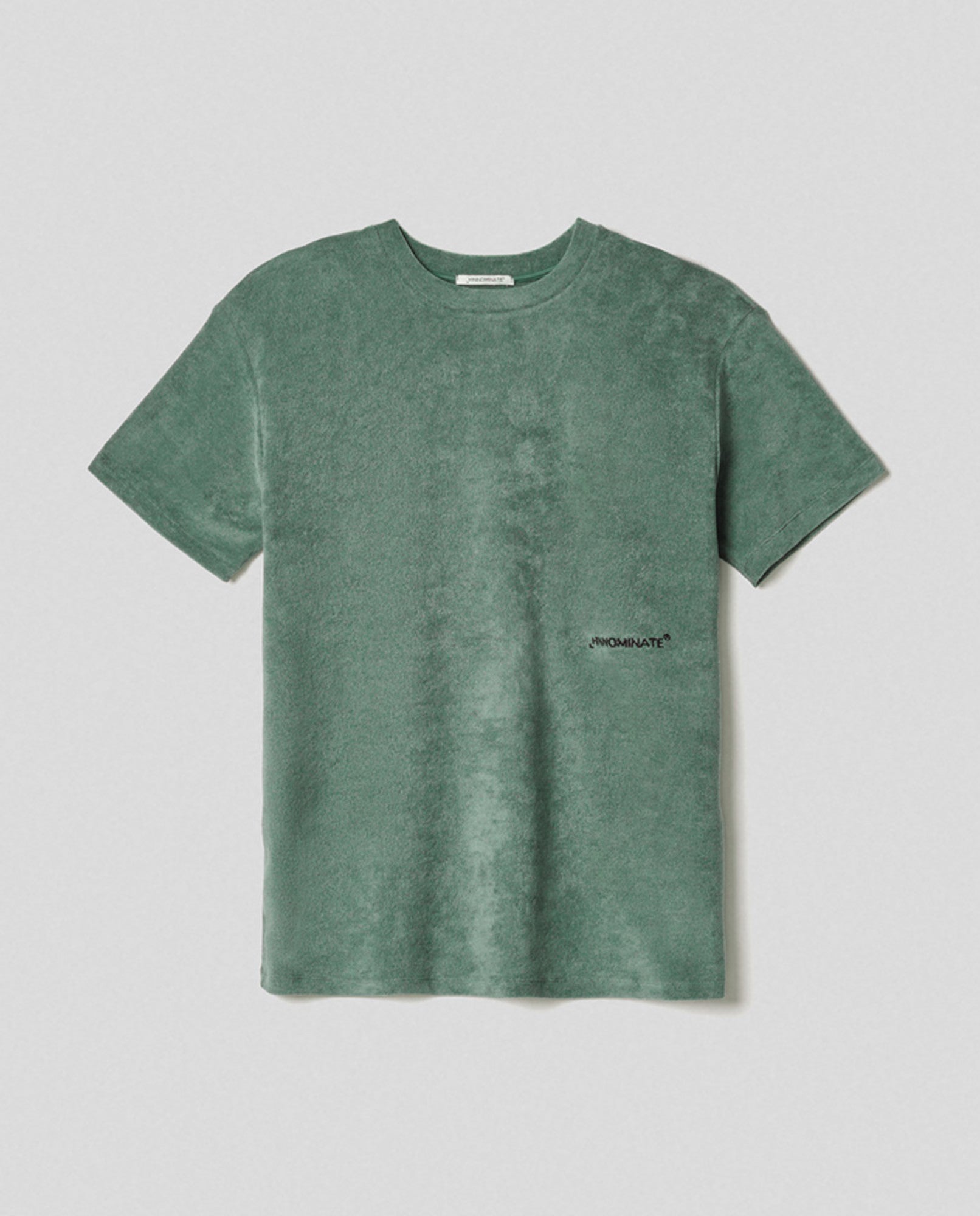 HINNOMINATE T-Shirt Uomo Spugna con ricamo-Muschio