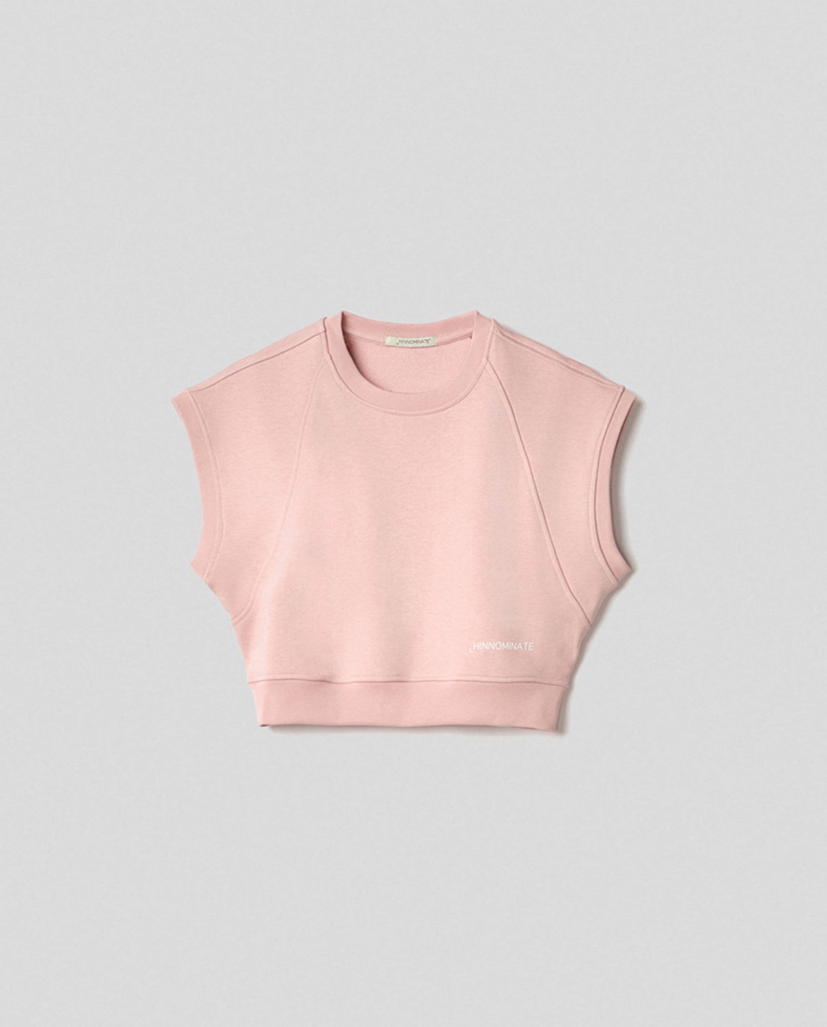 HINNOMINATE Felpa Donna girocollo corta smanicata raglan-Cipria