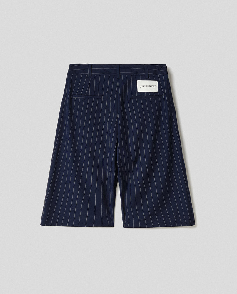 HINNOMINATE Bermuda Donna Gessato Poliviscosa-Blue