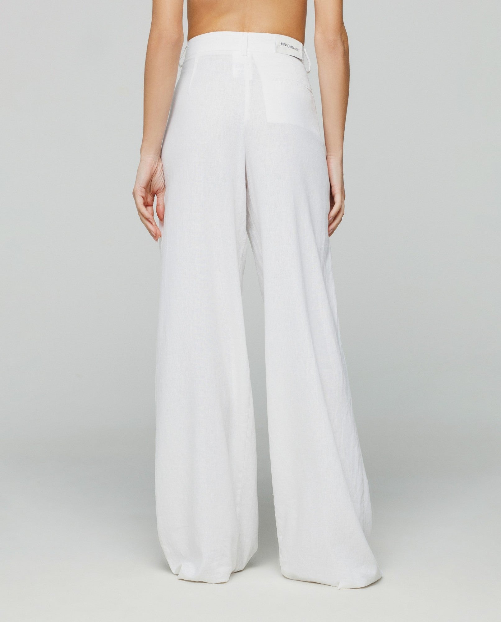 HINNOMINATE Pantalone Palazzo Lino-Bianco