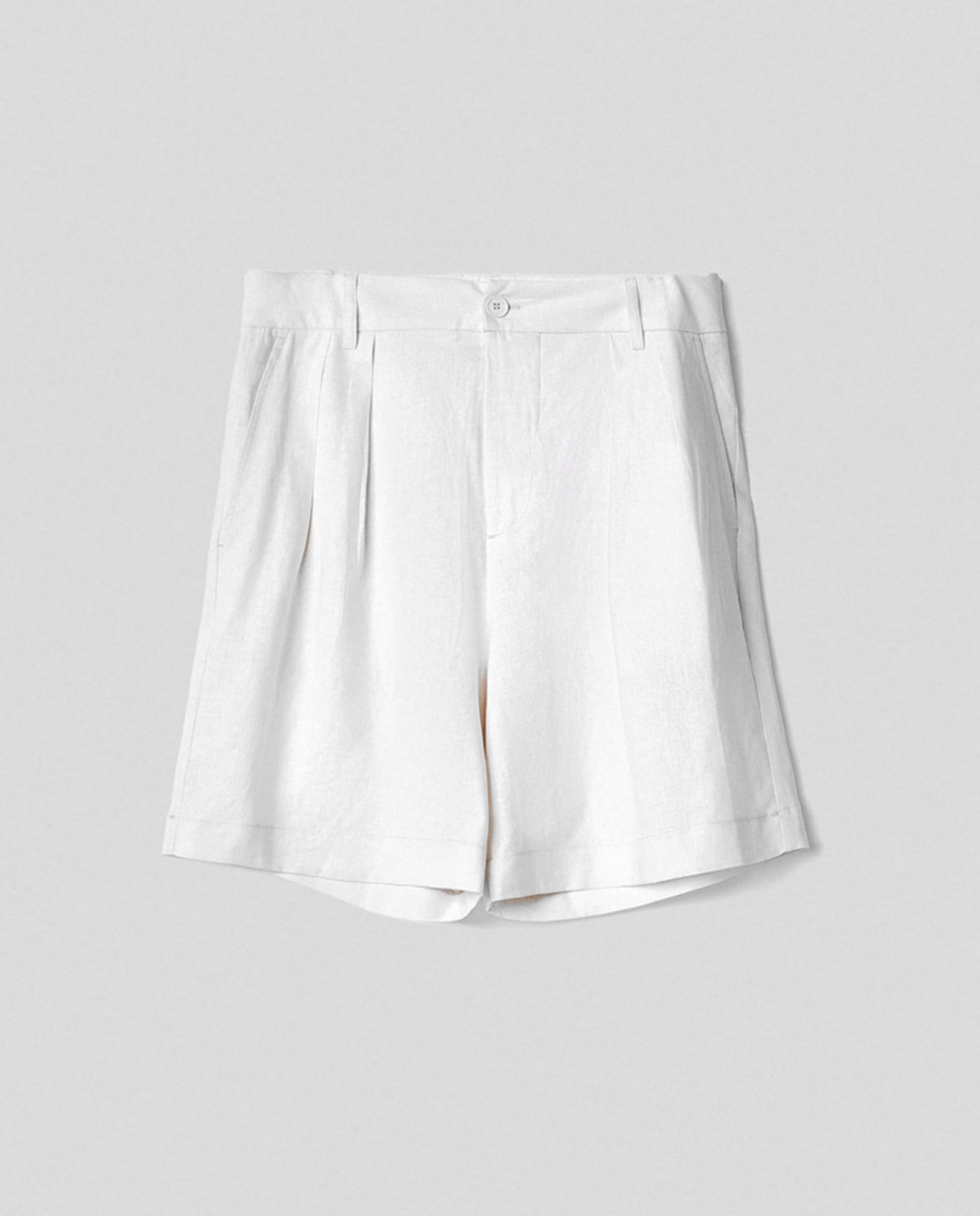 HINNOMINATE Shorts Donna Lino pinces-Bianco