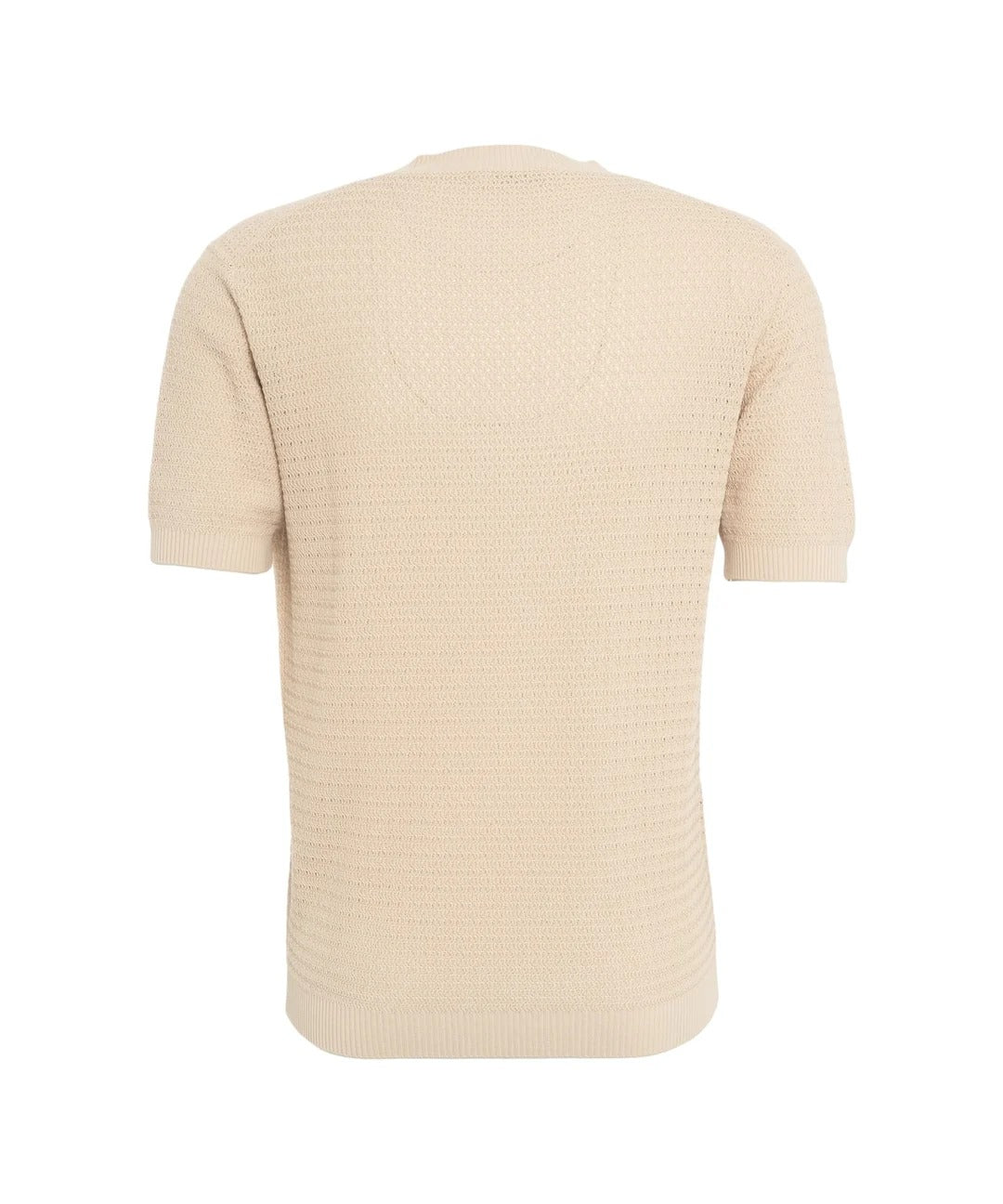 KANGRA Maglia Uomo Girocollo Punto Arabesco-Sughero