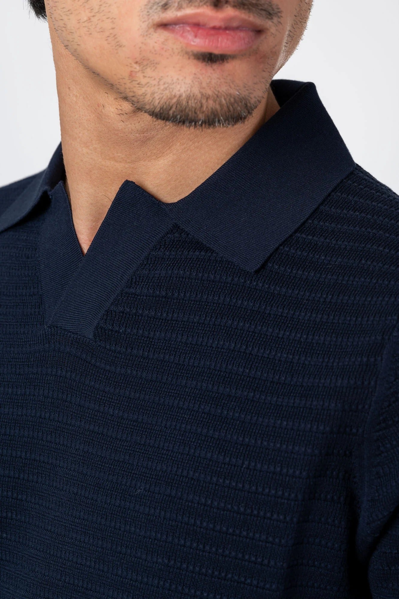 KANGRA Polo Uomo Punto Pannocchia-Blu