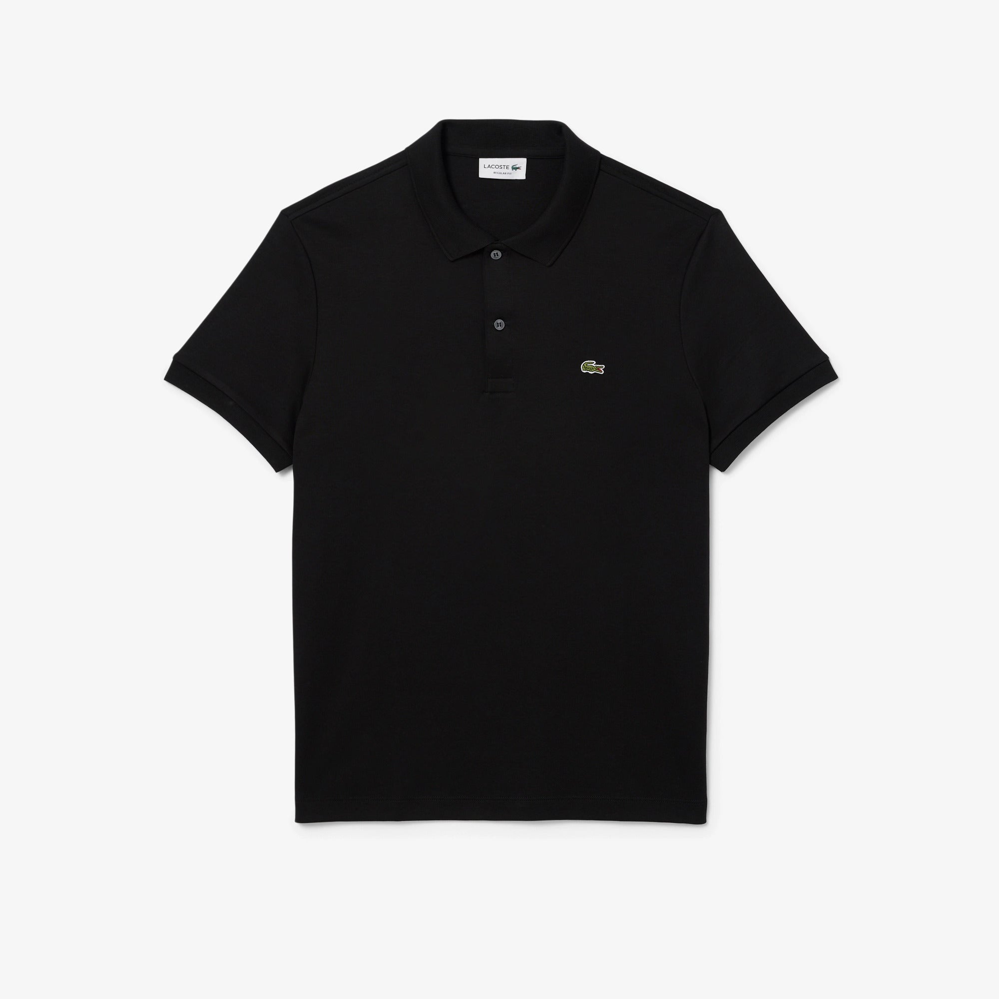 LACOSTE Polo Uomo Cotone Pima-Nero