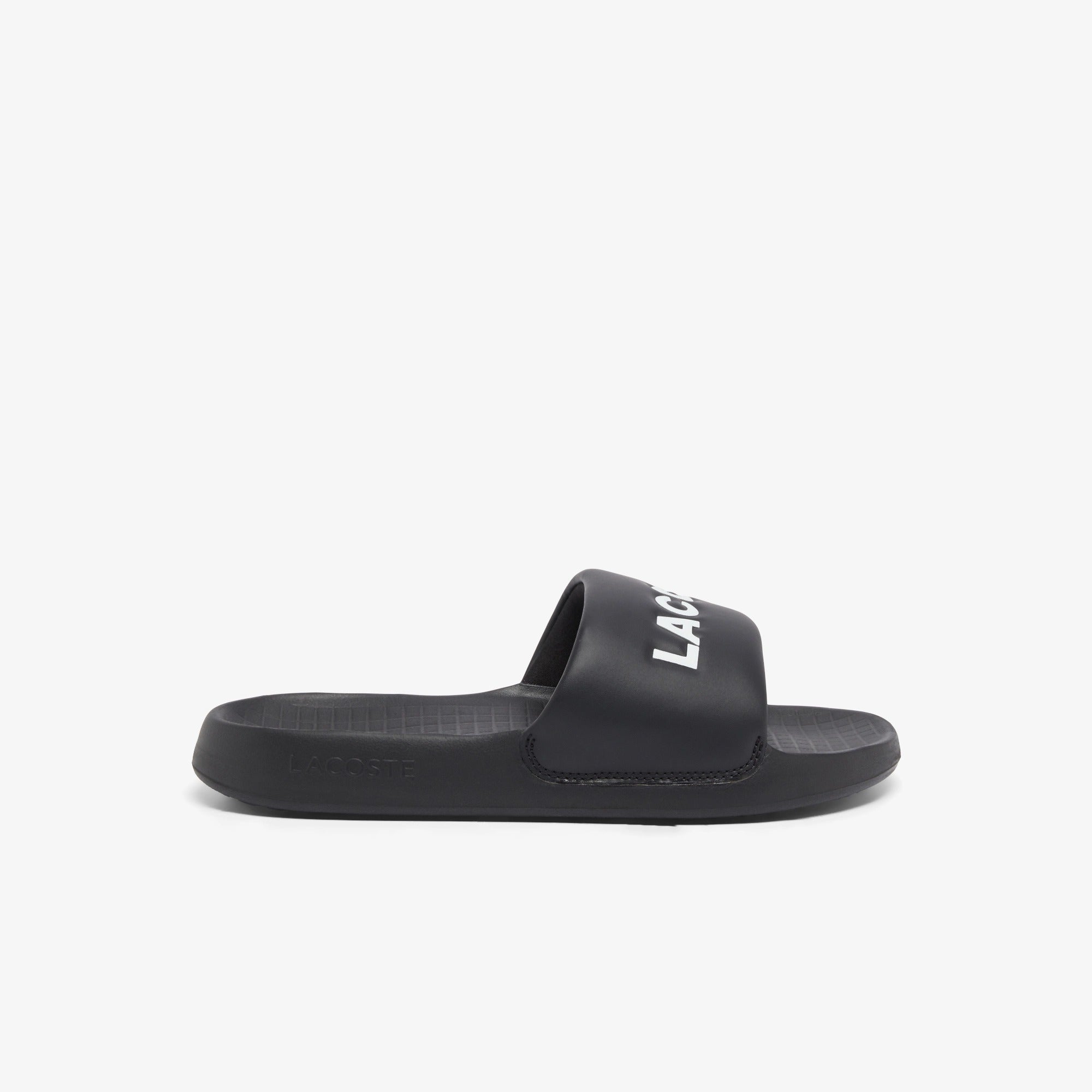 LACOSTE Ciabatta Uomo Serve Slide 1.0-Nero Bianco