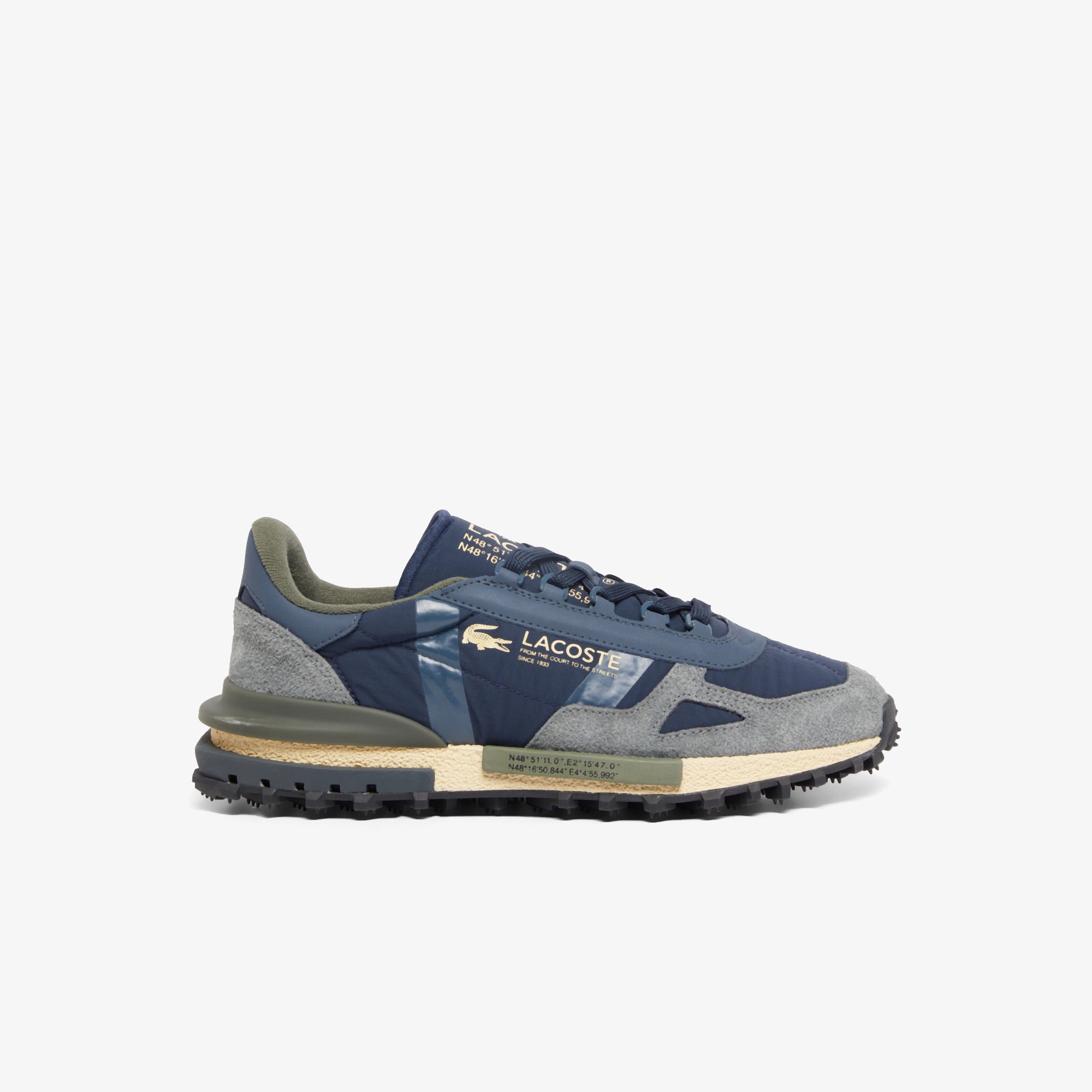 LACOSTE Sneaker Uomo Elite Active-Navy Khaki