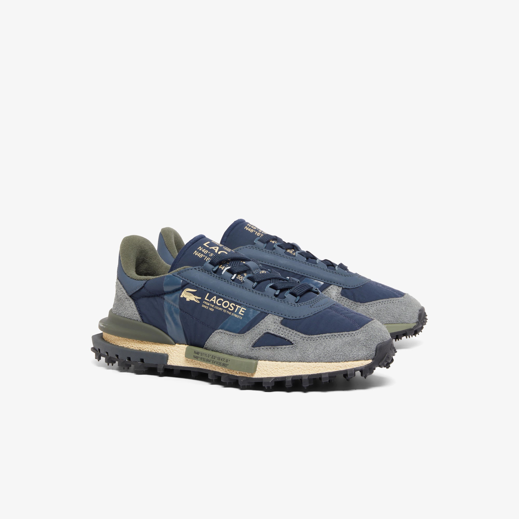 LACOSTE Sneaker Uomo Elite Active-Navy Khaki
