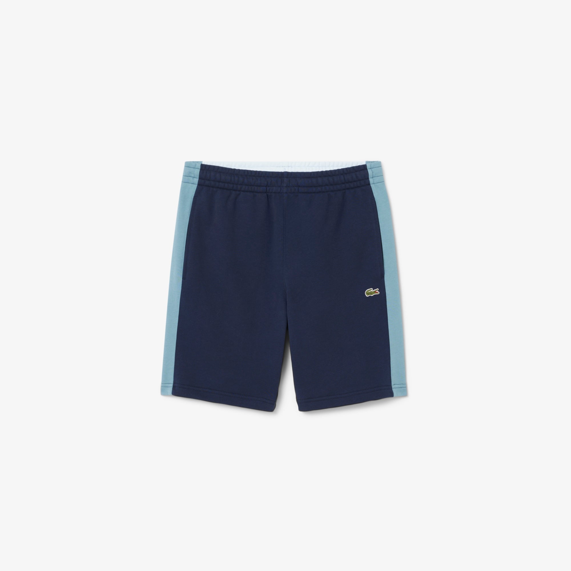 LACOSTE Shorts Uomo Color Block-Blu Navy Azzurro